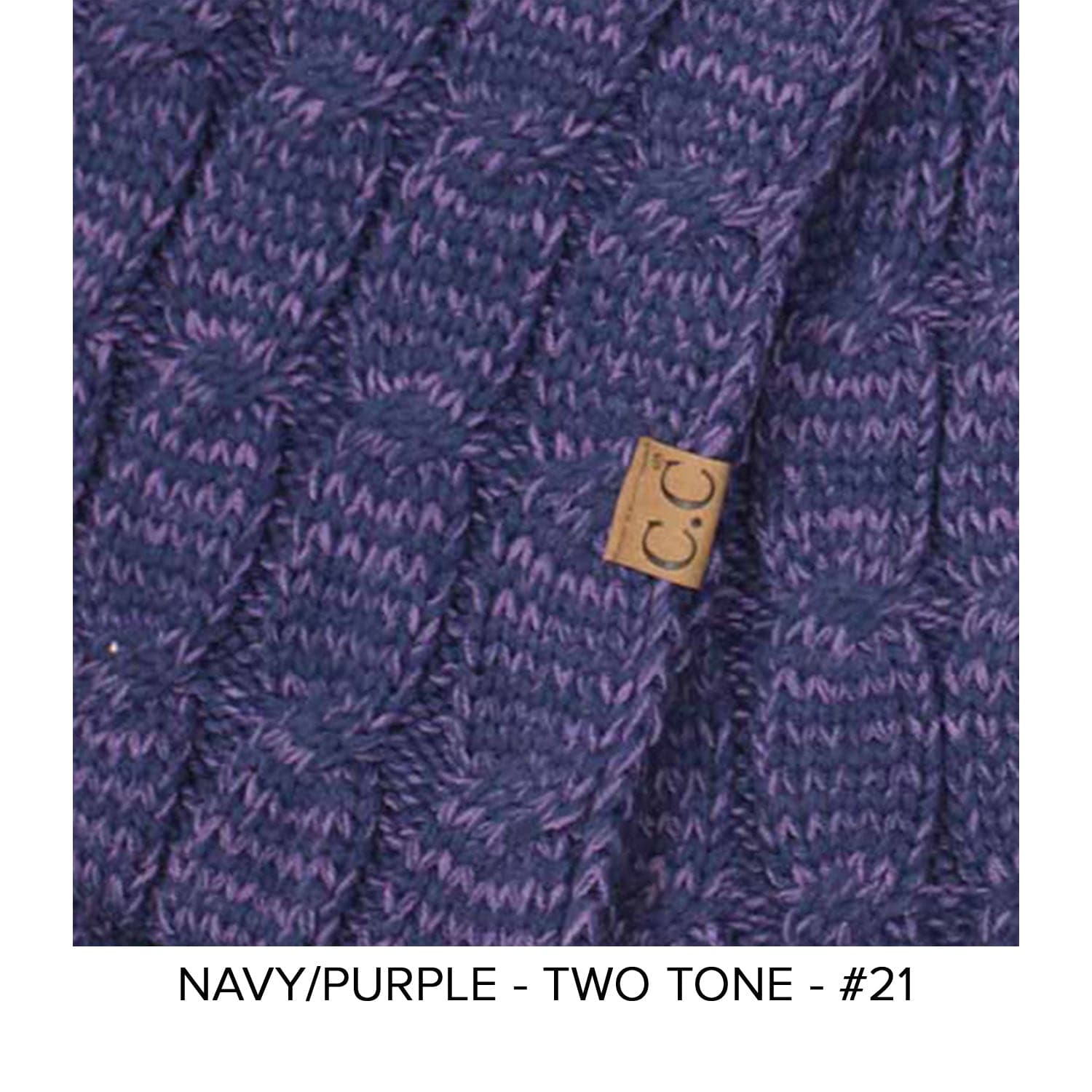 CC Brand Multi-Toned Touchscreen Tech Phone Gloves in various colors, showcasing a stylish cable knit design suitable for winter.