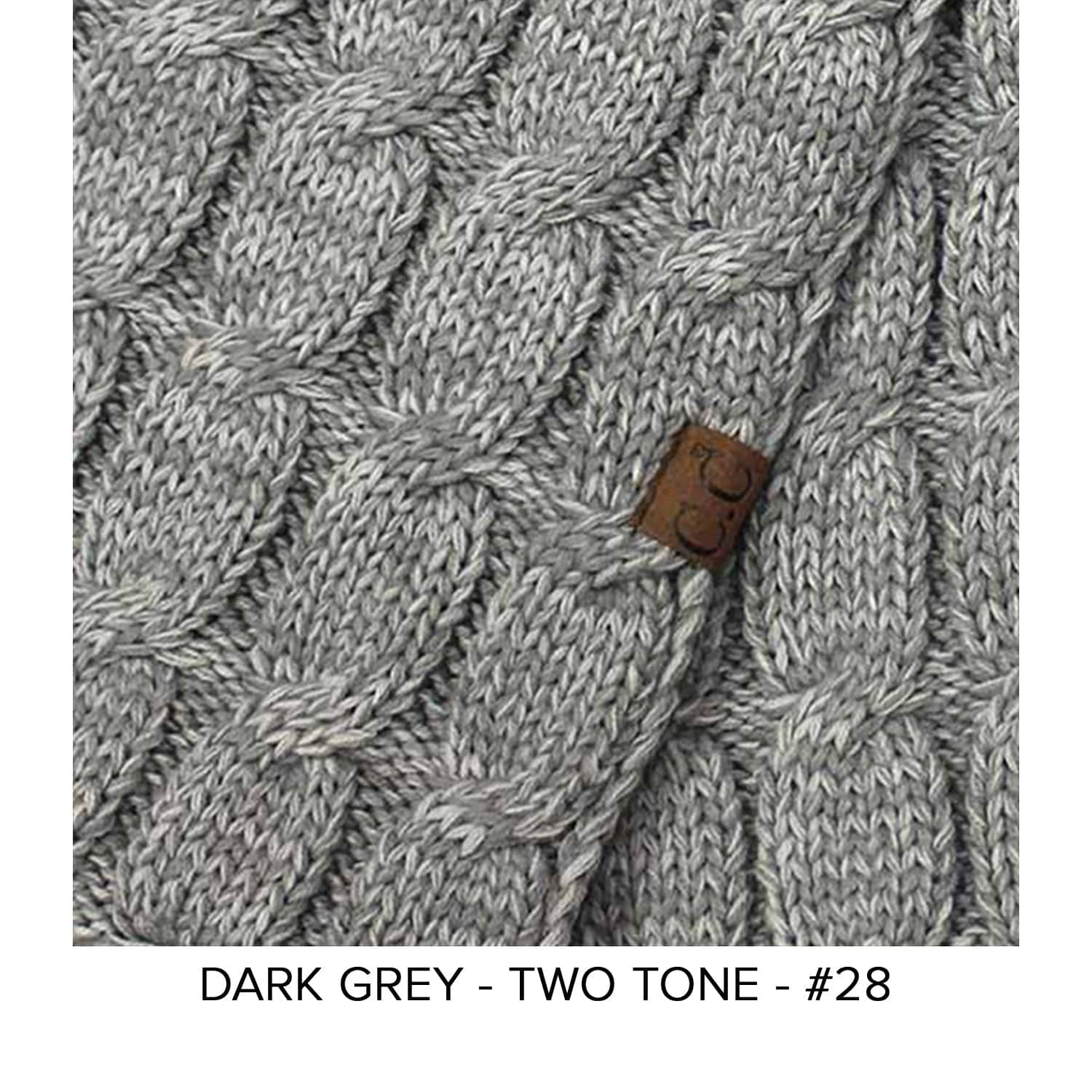 CC Brand Multi-Toned Touchscreen Tech Phone Gloves in various colors, showcasing a stylish cable knit design suitable for winter.