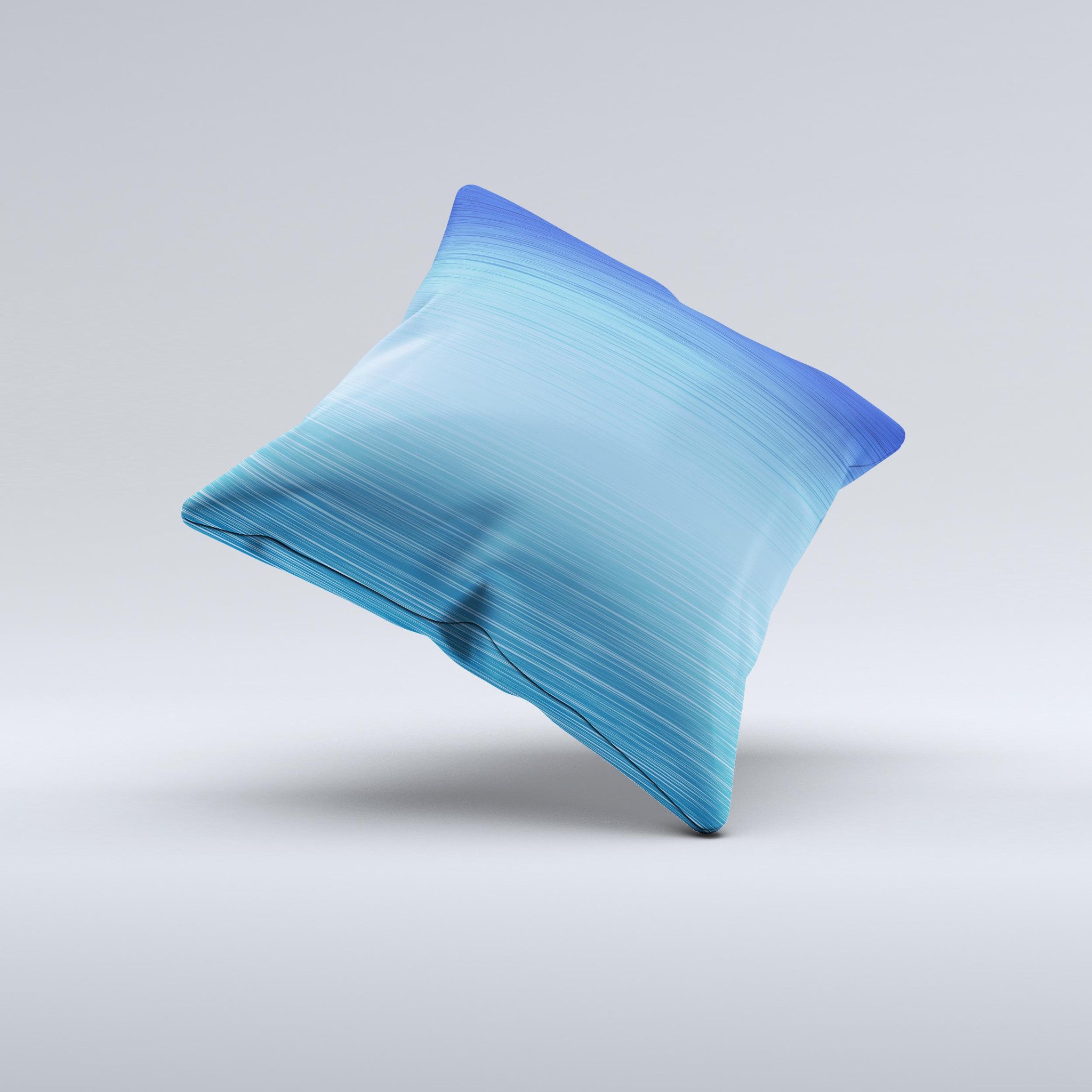 Calm Water ink-Fuzed Decorative Throw Pillow featuring a unique handmade design with soft textures and calming colors.