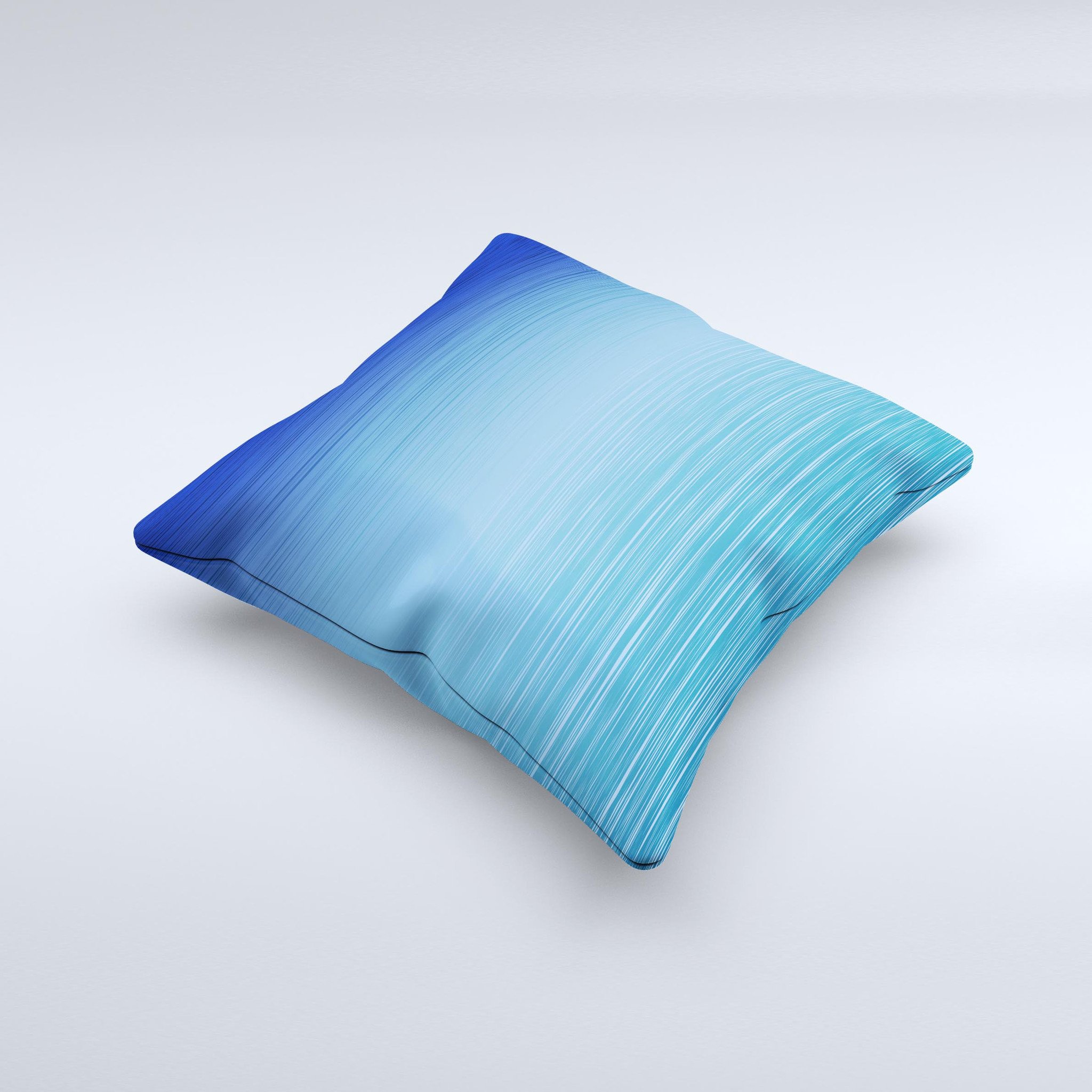 Calm Water ink-Fuzed Decorative Throw Pillow featuring a unique handmade design with soft textures and calming colors.