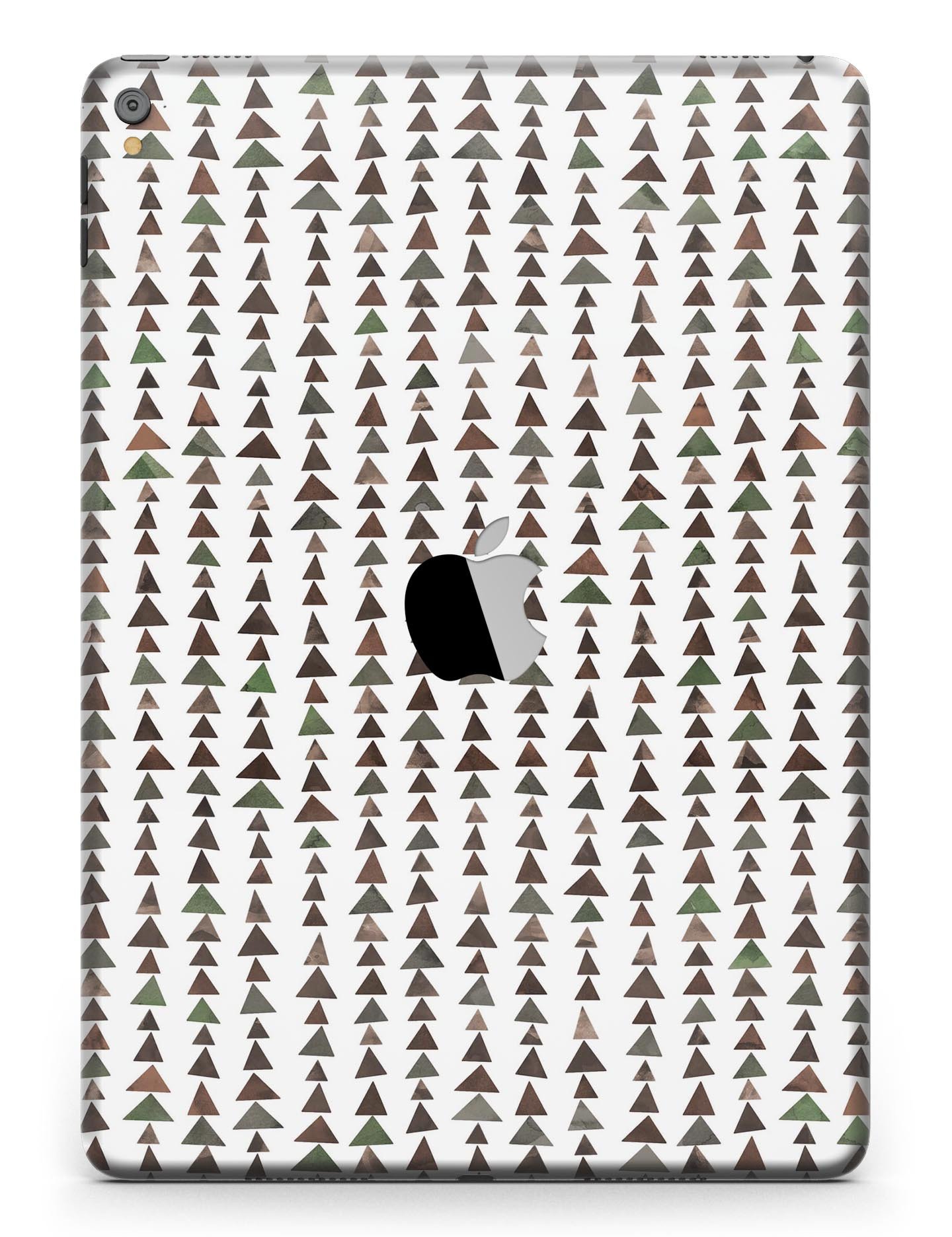 Camo Watercolor Triangle Pattern V2 Full Body Skin for iPad Pro, showcasing vibrant colors and unique design.