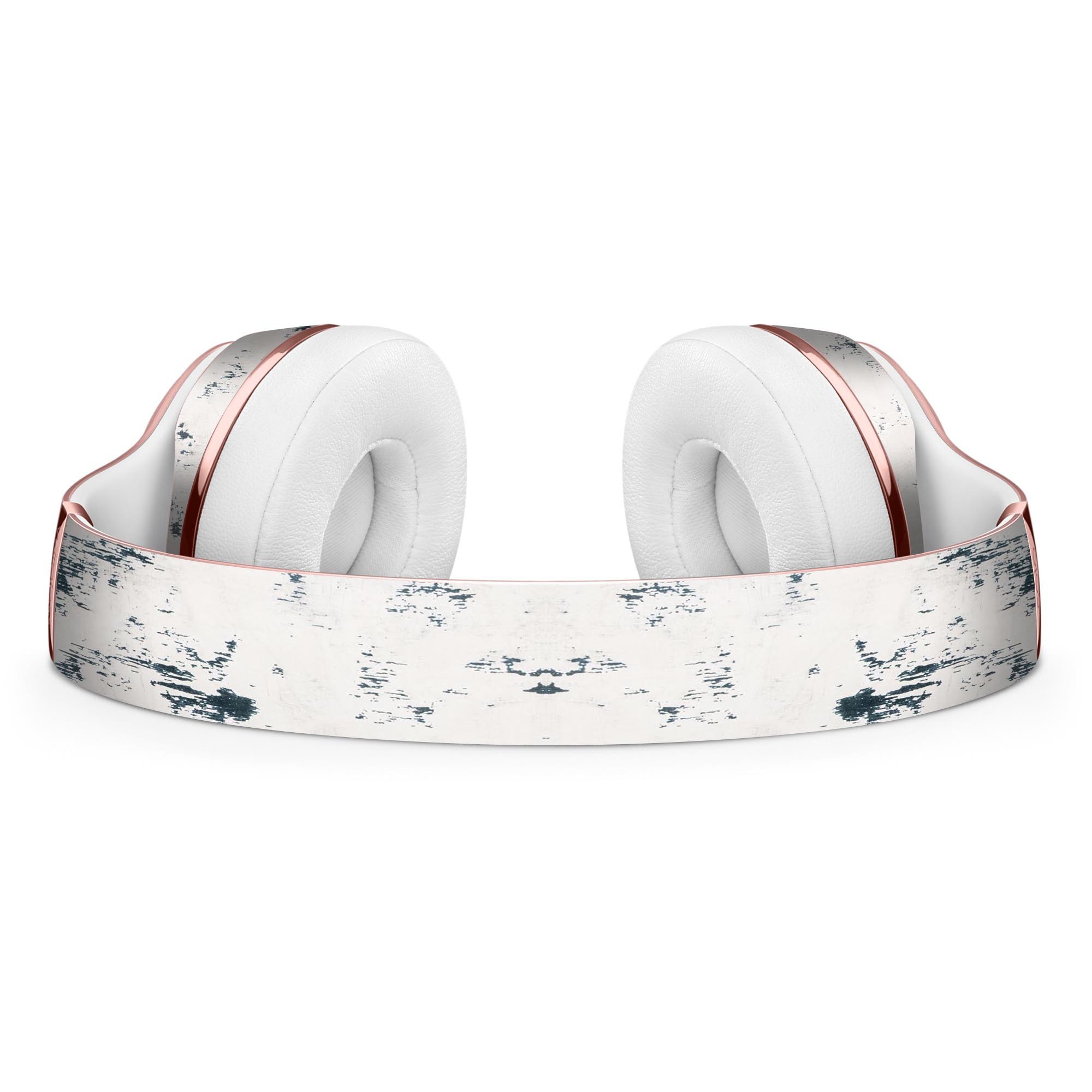 Chipped White Painted Surface Full-Body Skin Kit for Beats by Dre Solo 3 Wireless Headphones, showcasing a stylish design and premium vinyl material.