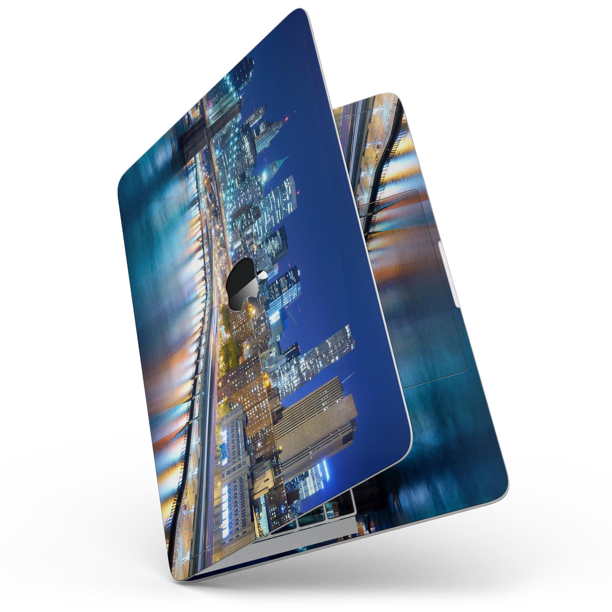 CityLife Blur skin kit for MacBook Pro with Touch Bar, showcasing a stylish design and premium vinyl material.