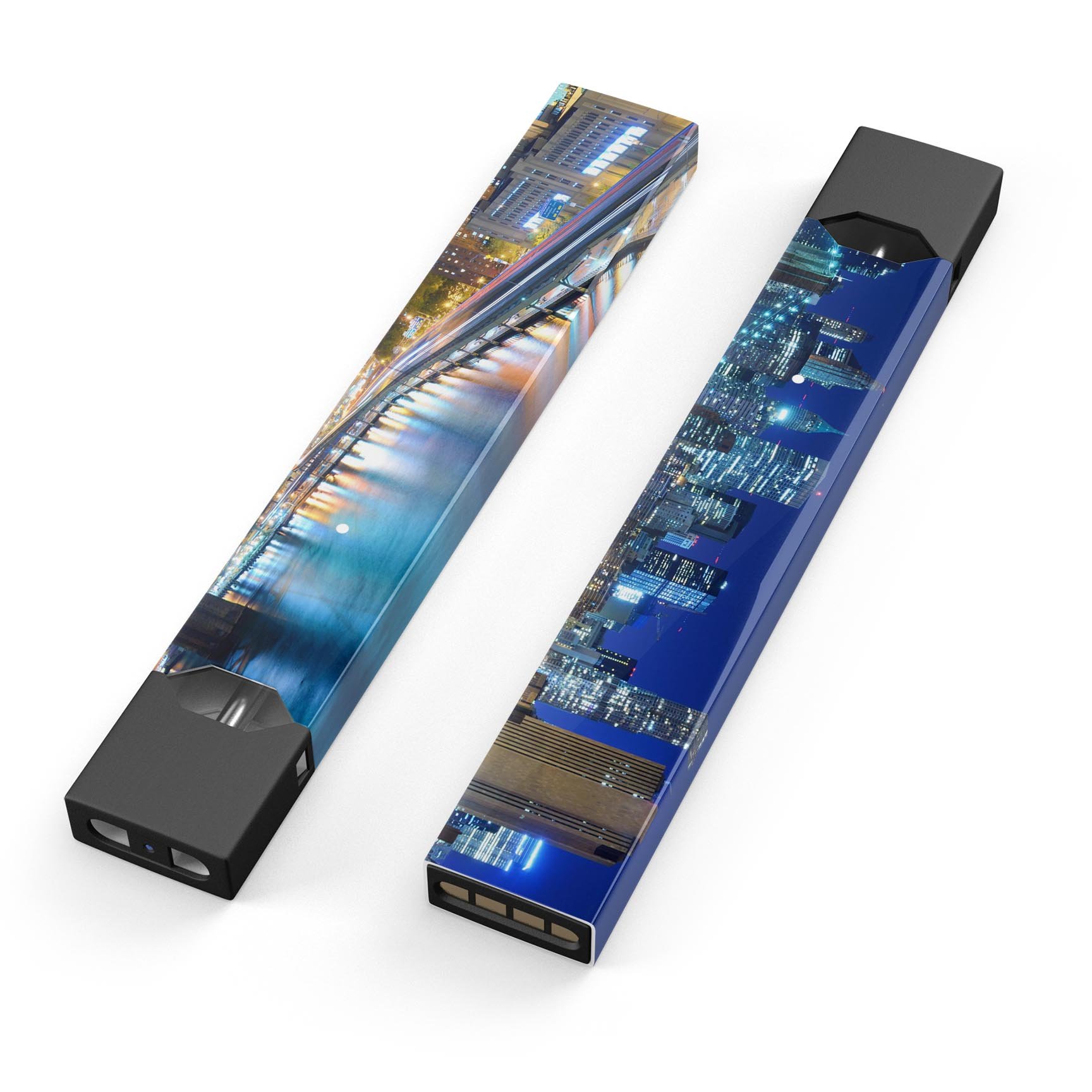 CityLife Blur premium decal skin-wrap sticker designed for JUUL vaping device, showcasing vibrant design and protective features.