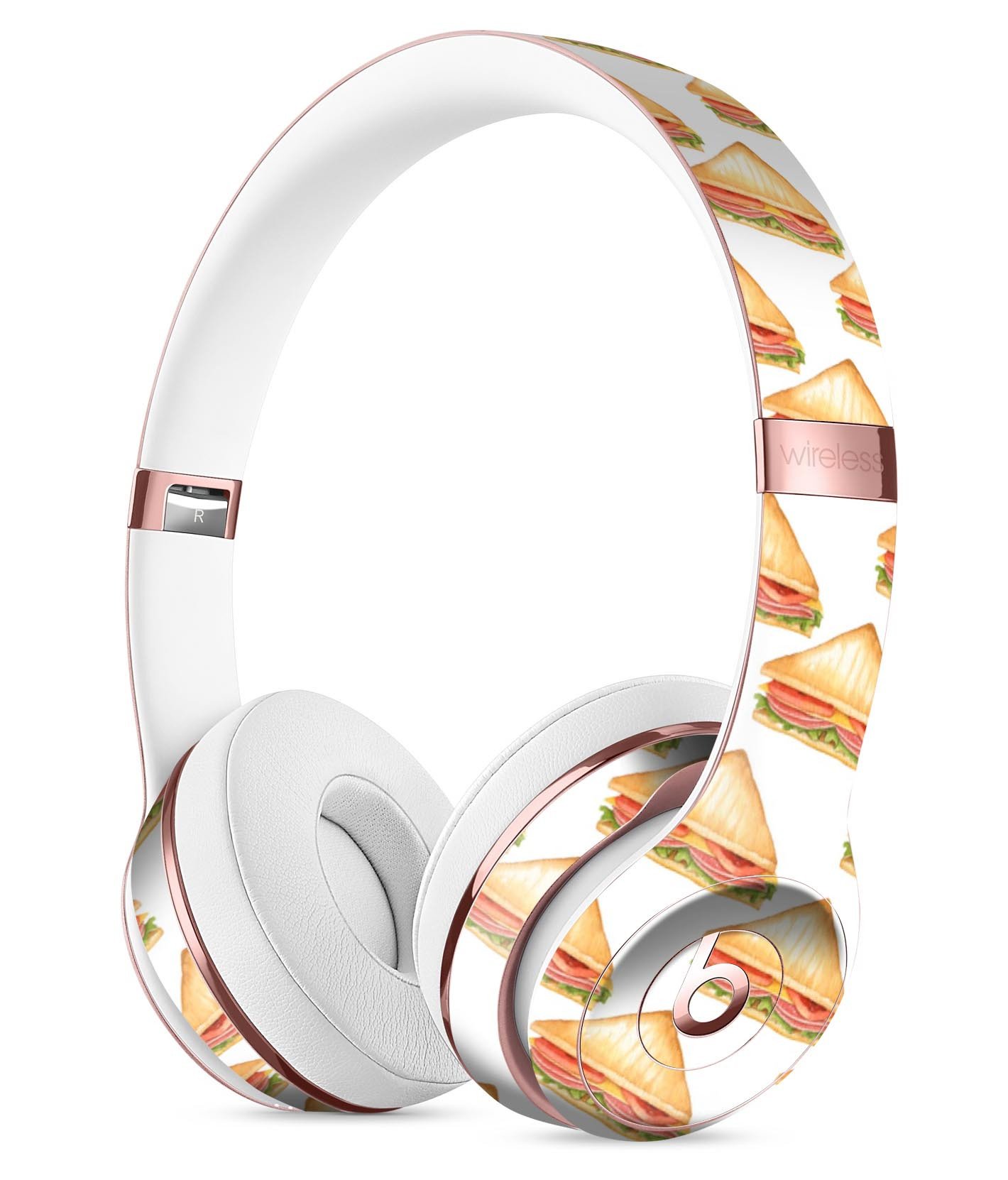 Clubhouse Ham Sandwich Full-Body Skin Kit for Beats by Dre Solo 3, showcasing vibrant design and premium vinyl material.