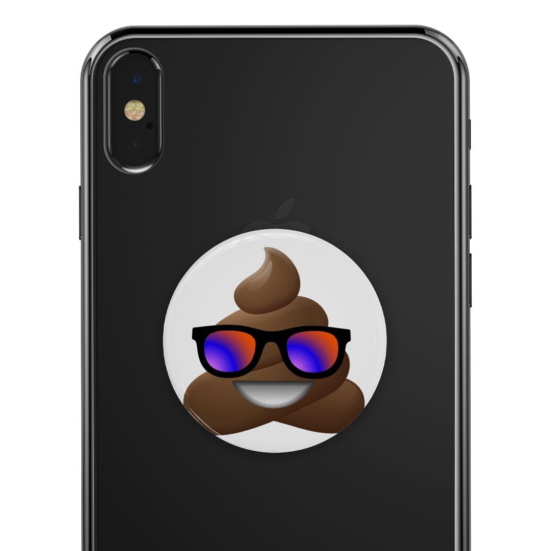 Cool v2 Emoticon Emoji Skin Kit for PopSockets, featuring vibrant emoticon designs on a premium vinyl surface.