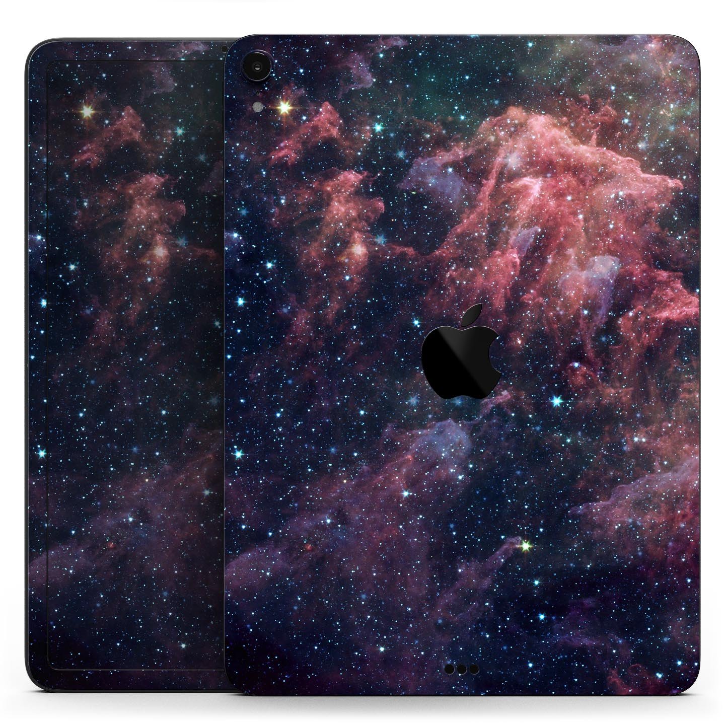 Colorful Deep Space Nebula skin decal for Apple iPad, showcasing vibrant cosmic design and premium finish.