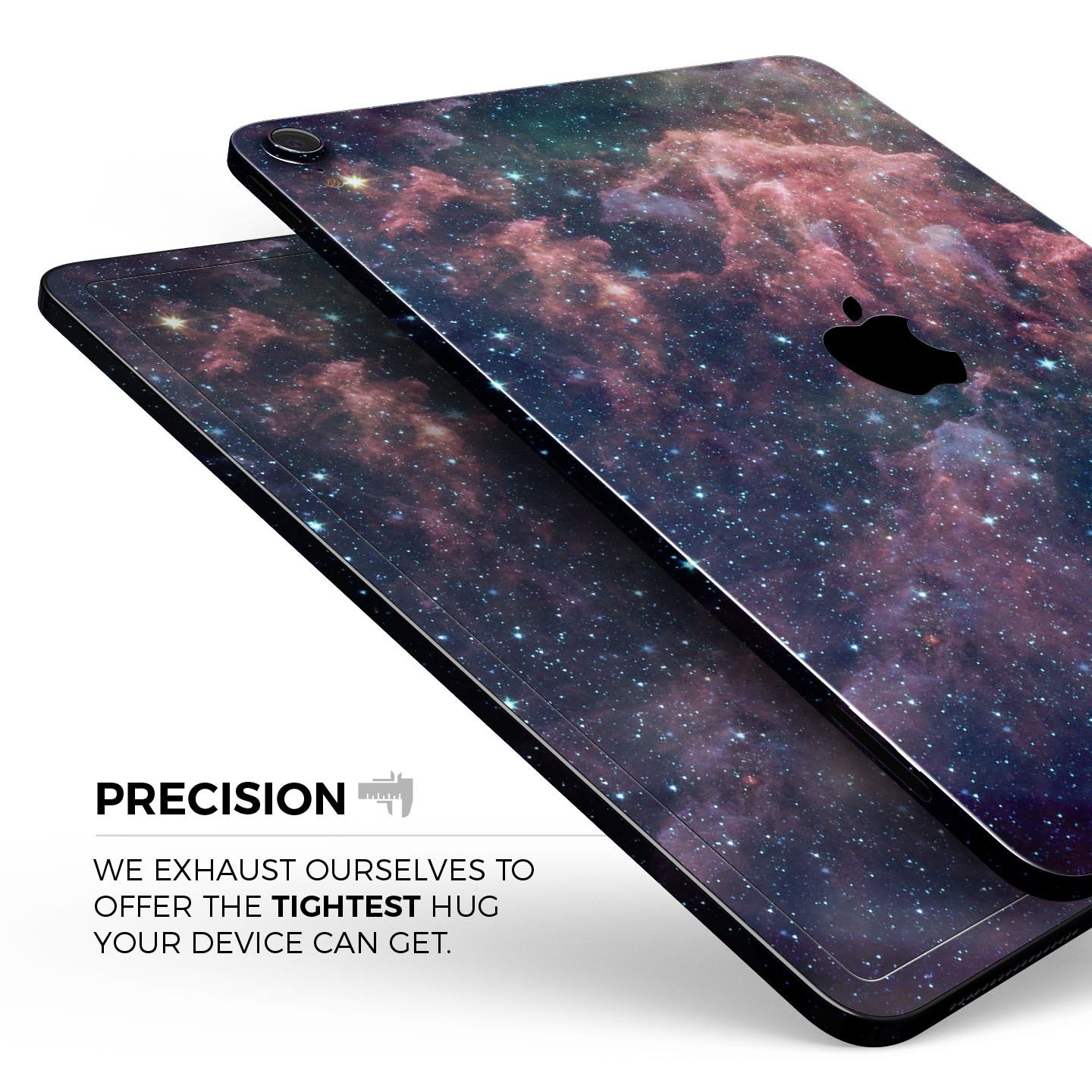 Colorful Deep Space Nebula skin decal for Apple iPad, showcasing vibrant cosmic design and premium finish.