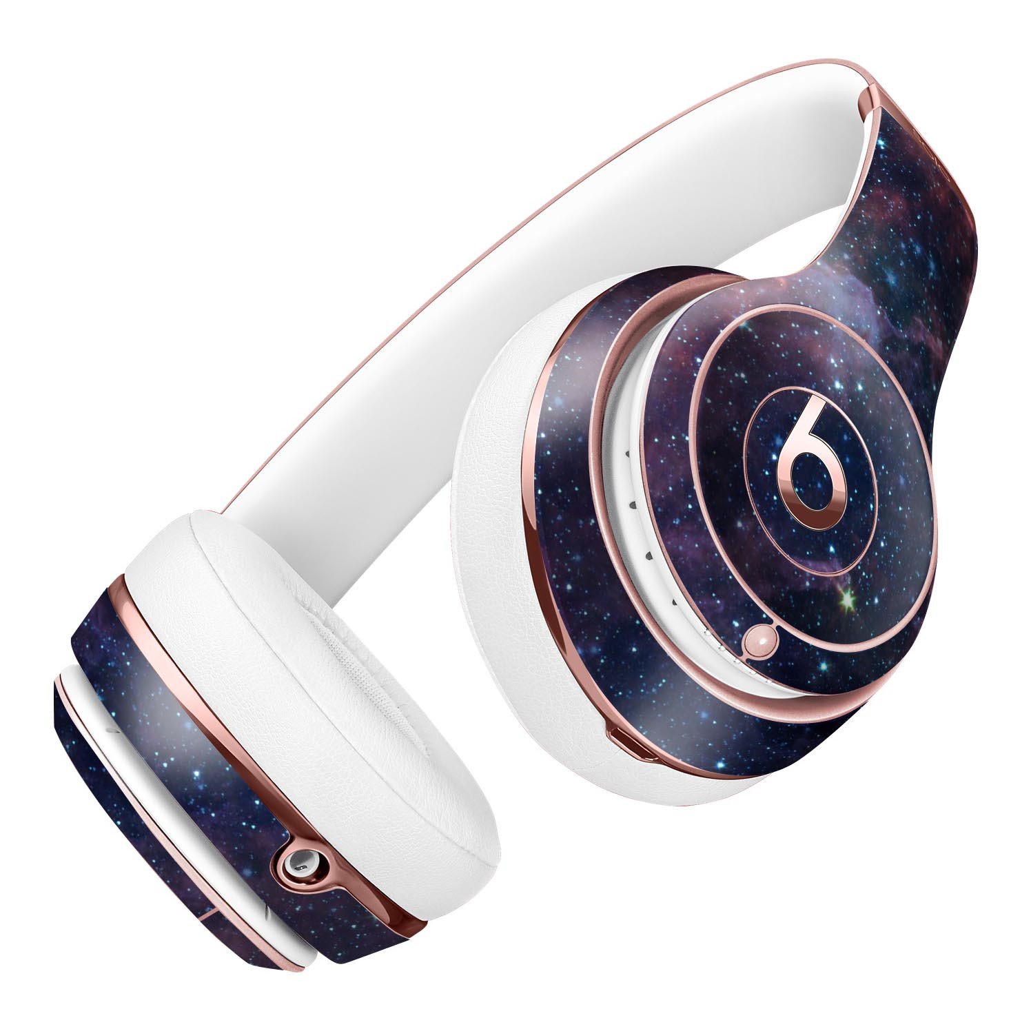 Colorful deep space nebula skin kit for Beats by Dre Solo 3 Wireless Headphones, showcasing vibrant cosmic design.
