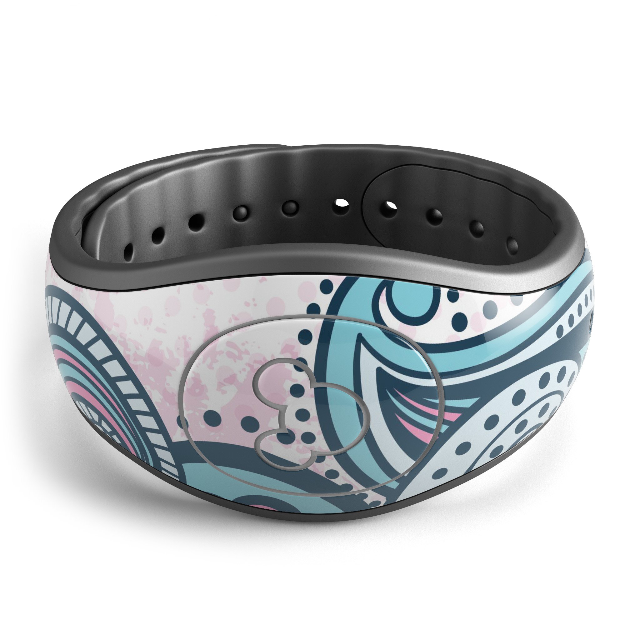 Colorful Ethnic Sprouts decal skin wrap kit for Disney Magic Band, showcasing vibrant ethnic designs and high-quality materials.