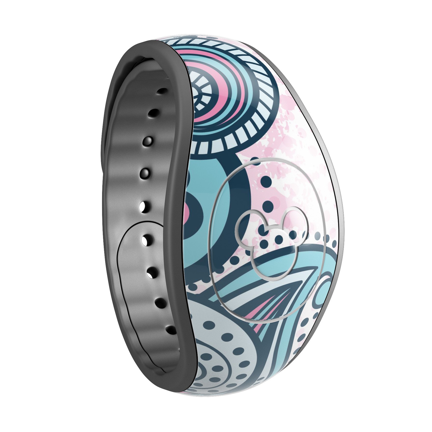 Colorful Ethnic Sprouts decal skin wrap kit for Disney Magic Band, showcasing vibrant ethnic designs and high-quality materials.