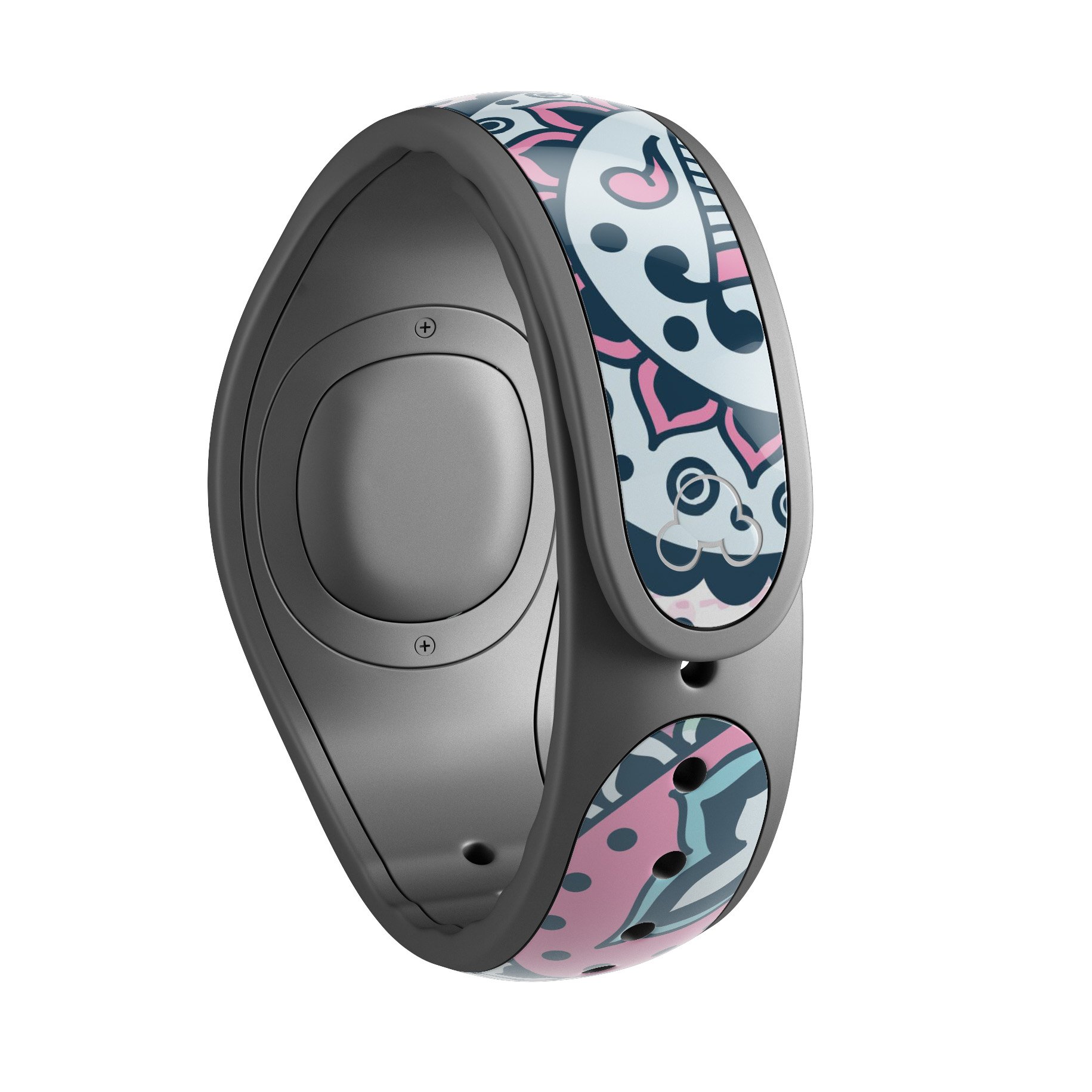 Colorful Ethnic Sprouts decal skin wrap kit for Disney Magic Band, showcasing vibrant ethnic designs and high-quality materials.