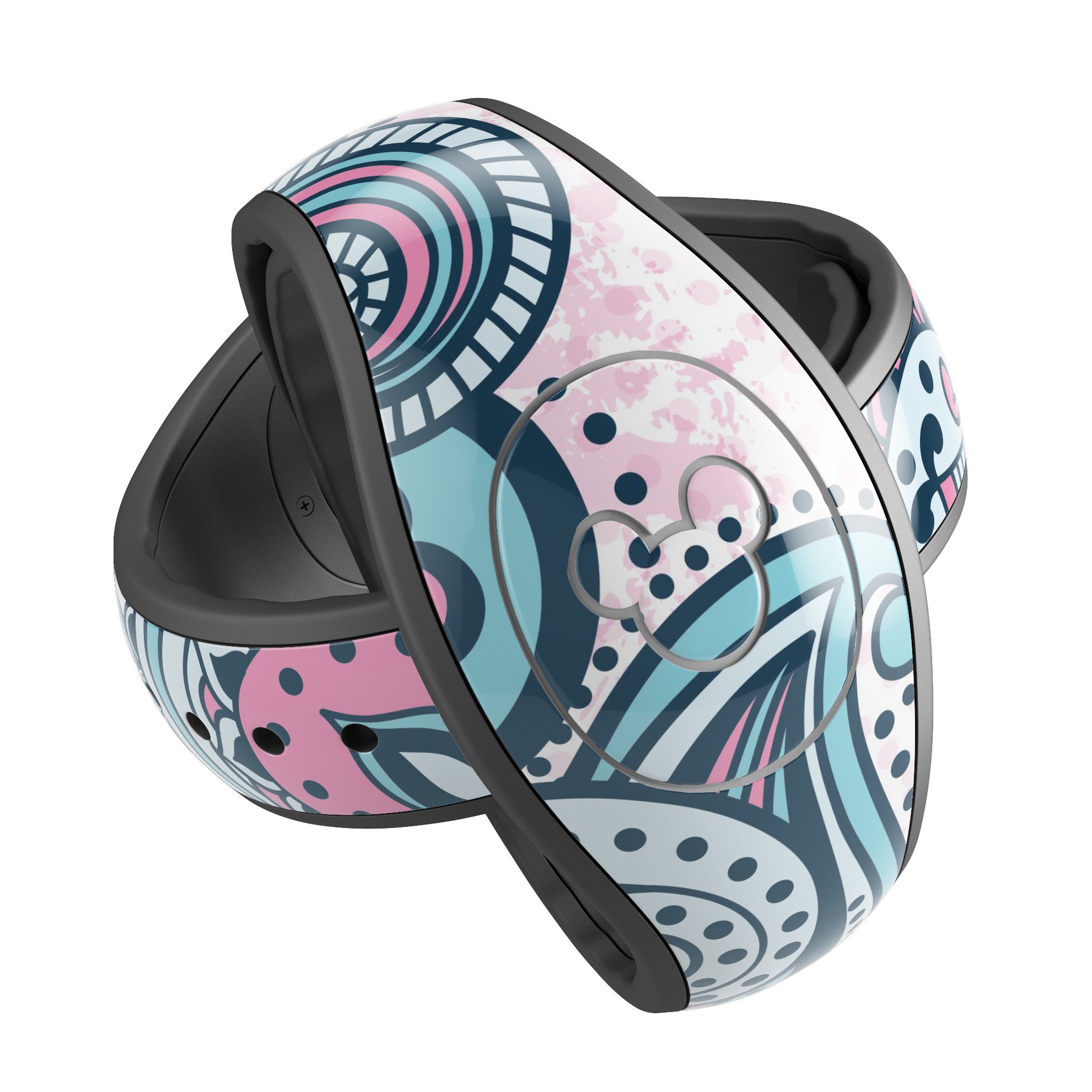 Colorful Ethnic Sprouts decal skin wrap kit for Disney Magic Band, showcasing vibrant ethnic designs and high-quality materials.