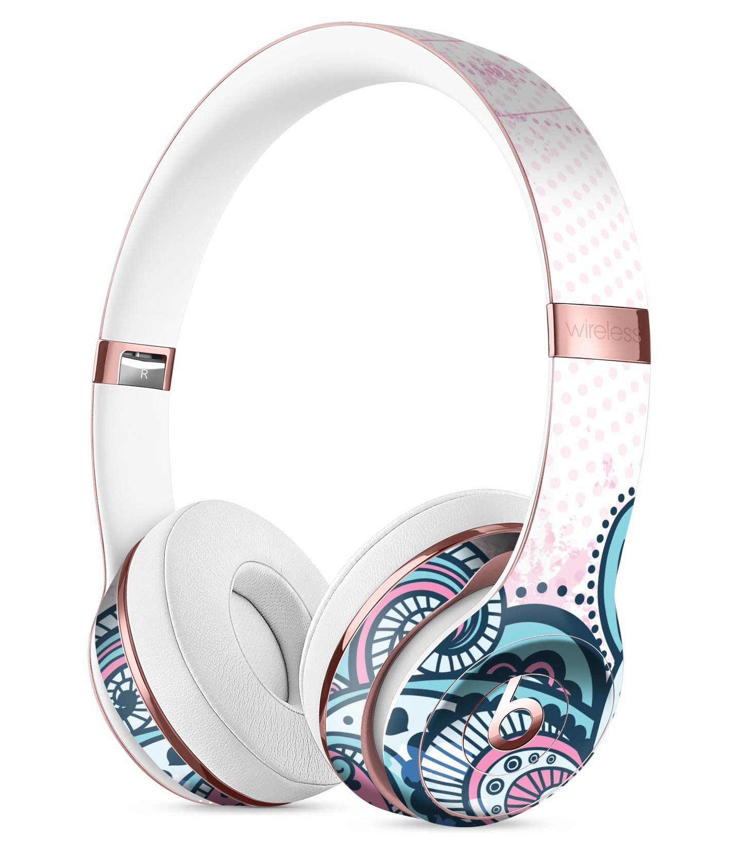 Colorful Ethnic Sprouts Full-Body Skin Kit for Beats by Dre Solo 3, showcasing vibrant ethnic designs on premium vinyl.