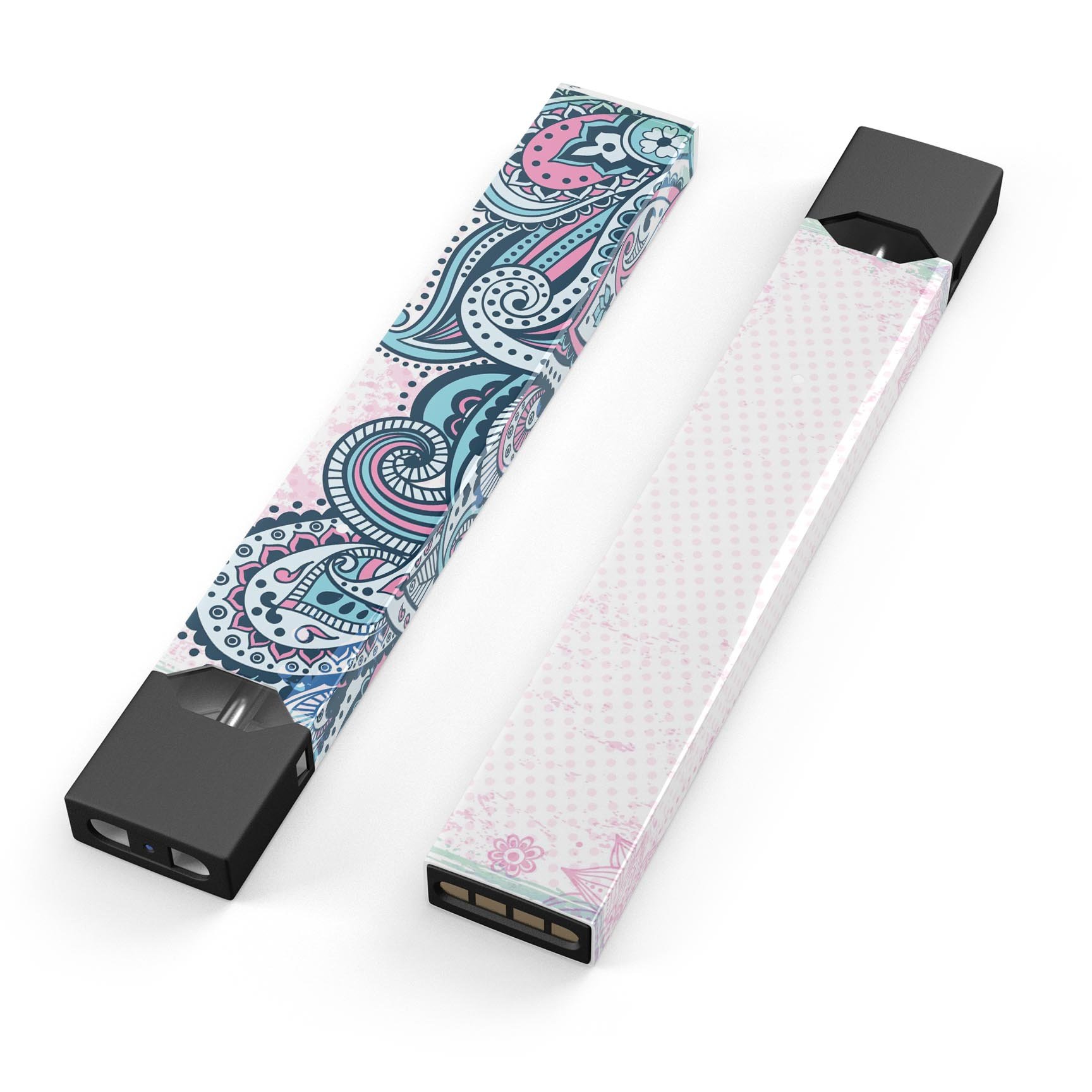 Colorful Ethnic Sprouts skin-wrap sticker designed for JUUL vaping device, featuring vibrant ethnic patterns and a protective finish.