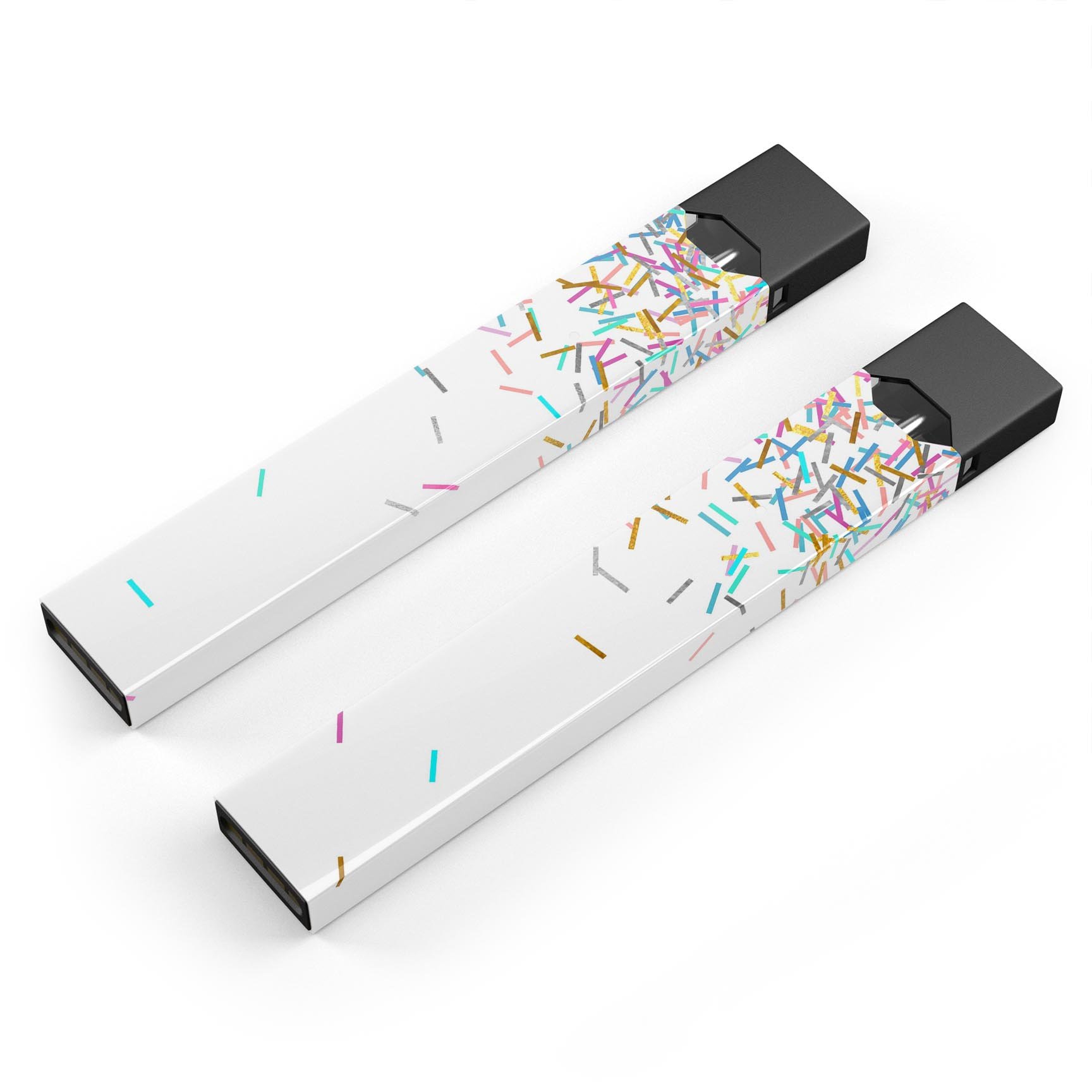 Colorful Falling Candy Sticks skin-wrap for JUUL vaping device, showcasing vibrant colors and a sleek design.
