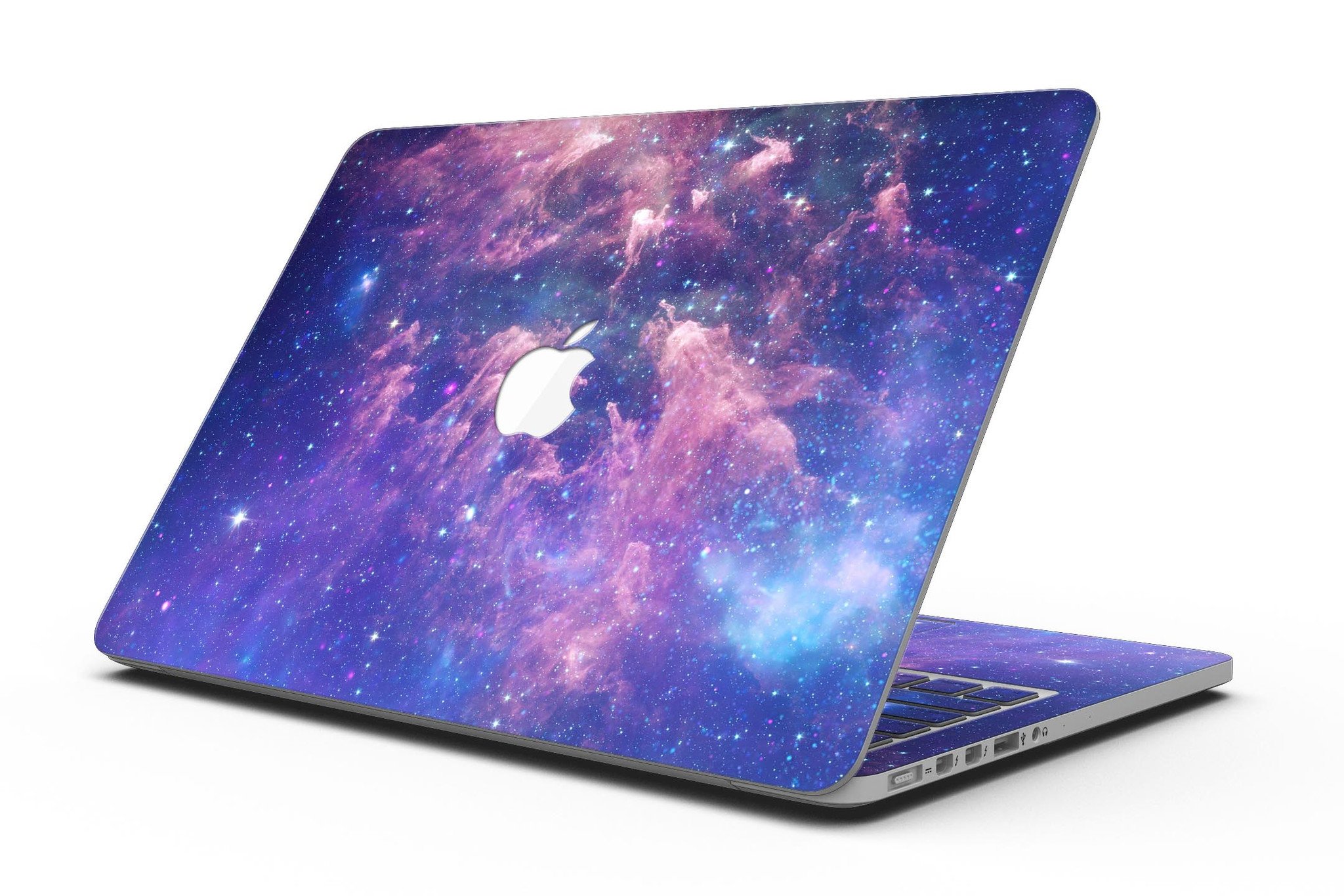 Colorful nebula skin for MacBook Pro with Retina Display, showcasing vibrant colors and a sleek design.