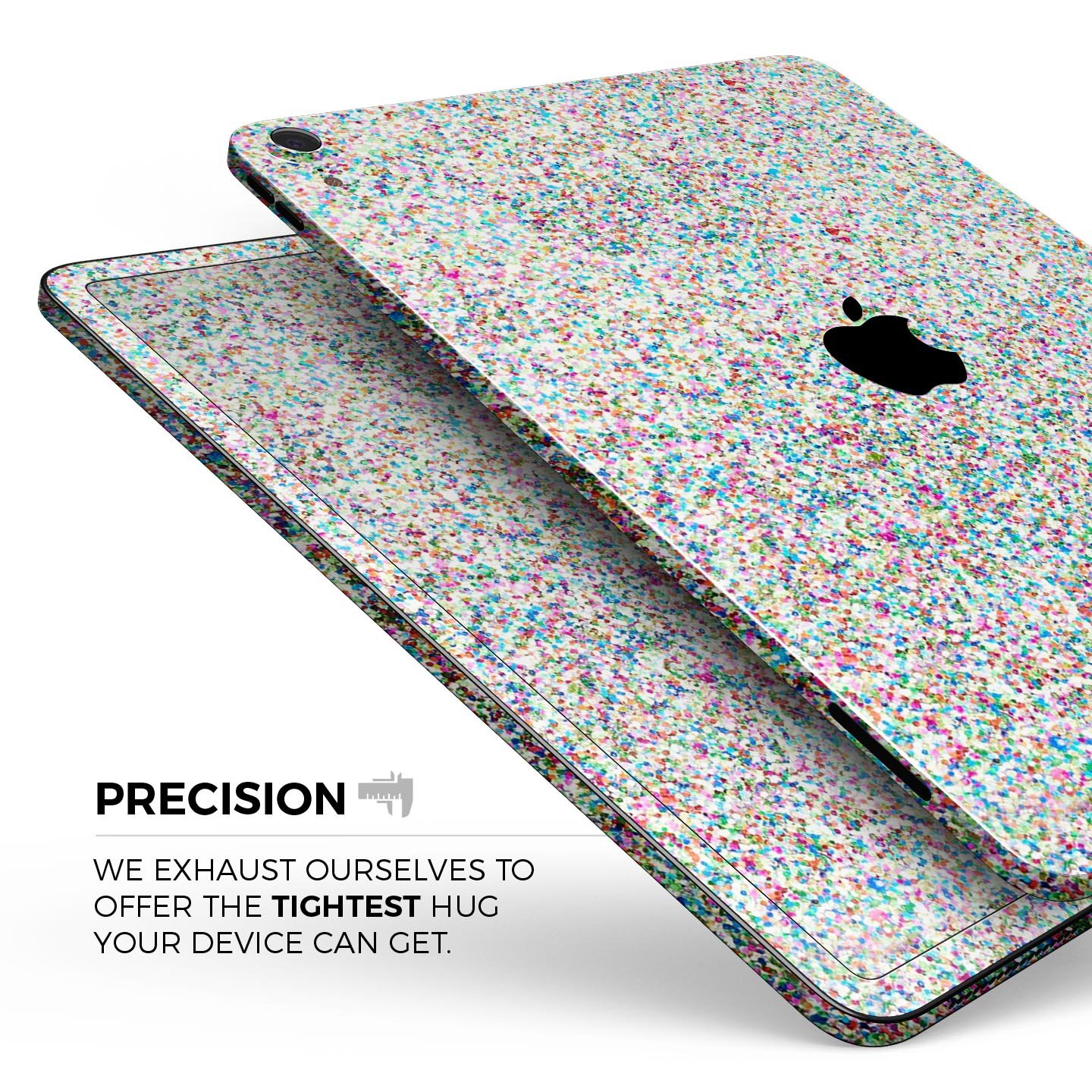 Colorful Small Sprinkles skin decal for Apple iPad Pro, showcasing vibrant colors and a sleek design.