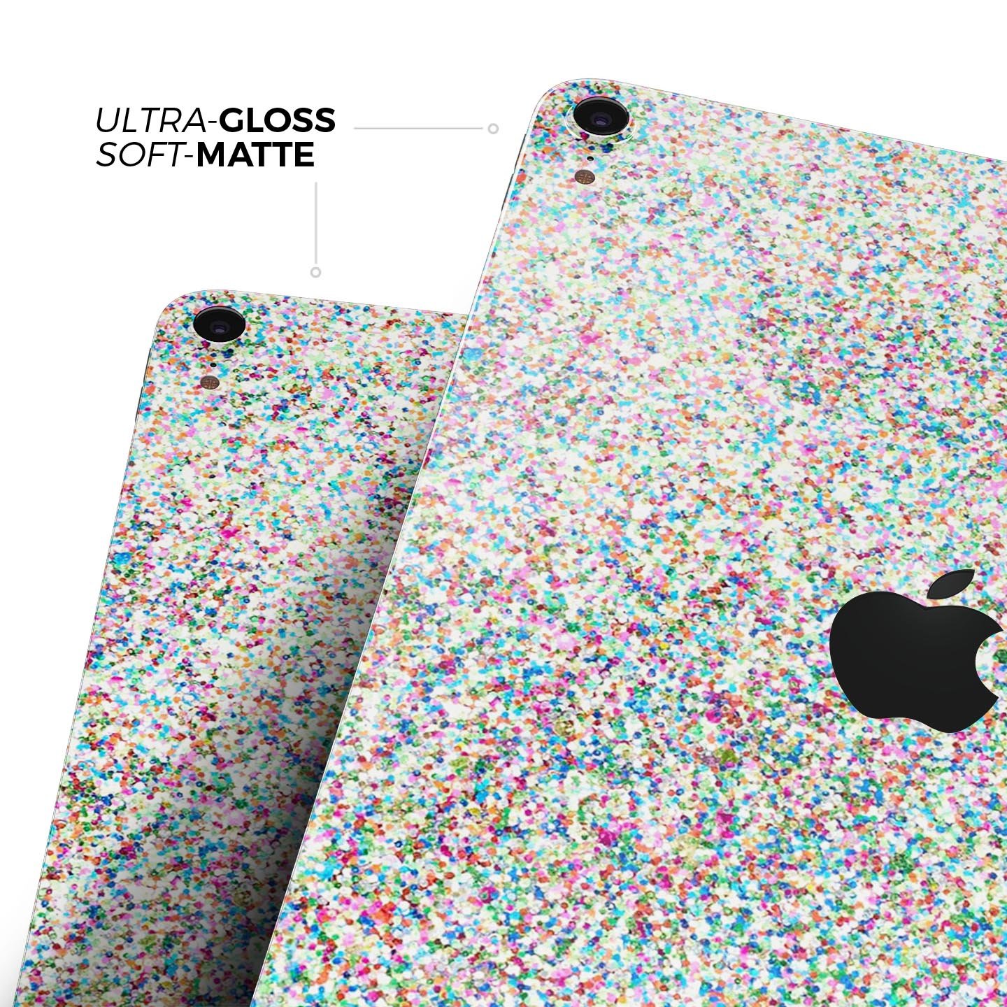Colorful Small Sprinkles skin decal for Apple iPad Pro, showcasing vibrant colors and a sleek design.