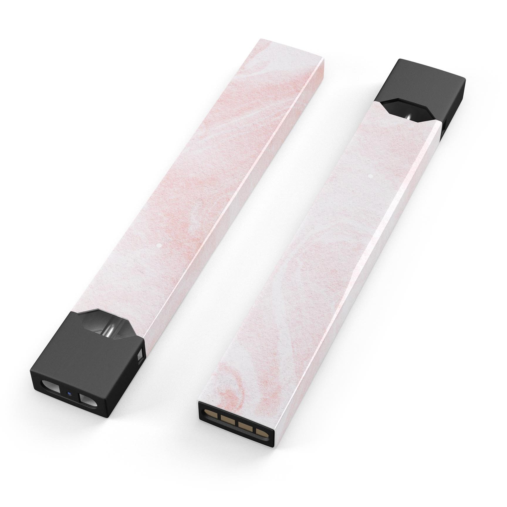 Coral 39 Textured Marble skin-wrap sticker for JUUL device, showcasing a stylish marble design with a protective finish.