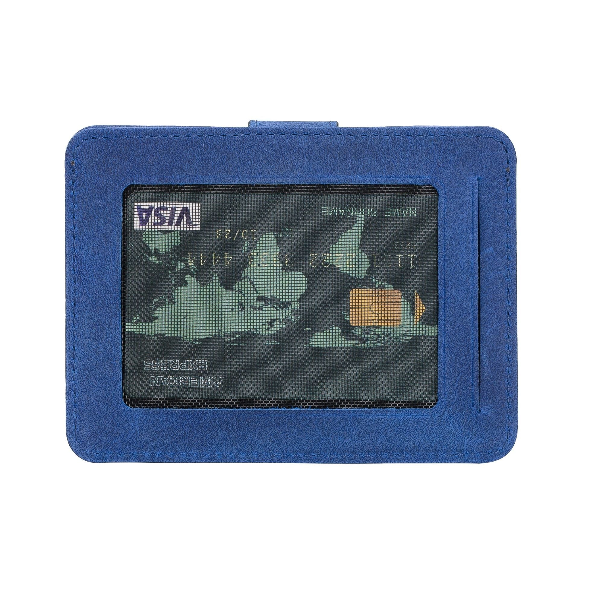 Cortez Handcrafted Leather Slim Wallet showcasing its elegant design and multiple card slots.