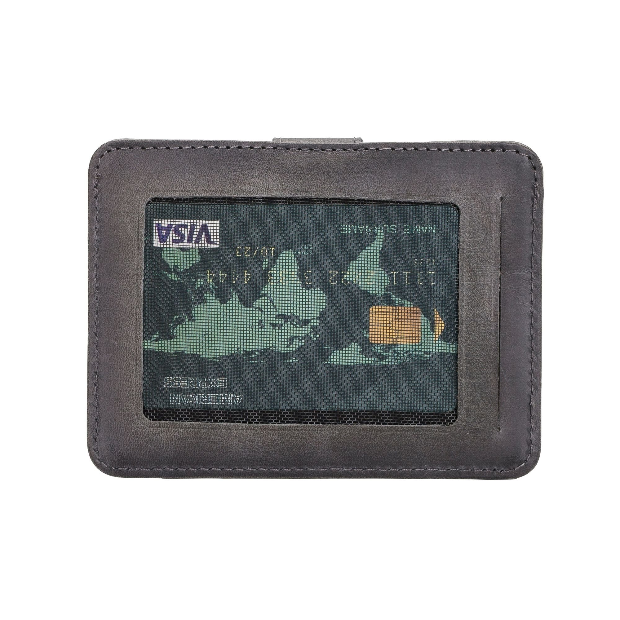 Cortez Handcrafted Leather Slim Wallet showcasing its elegant design and multiple card slots.