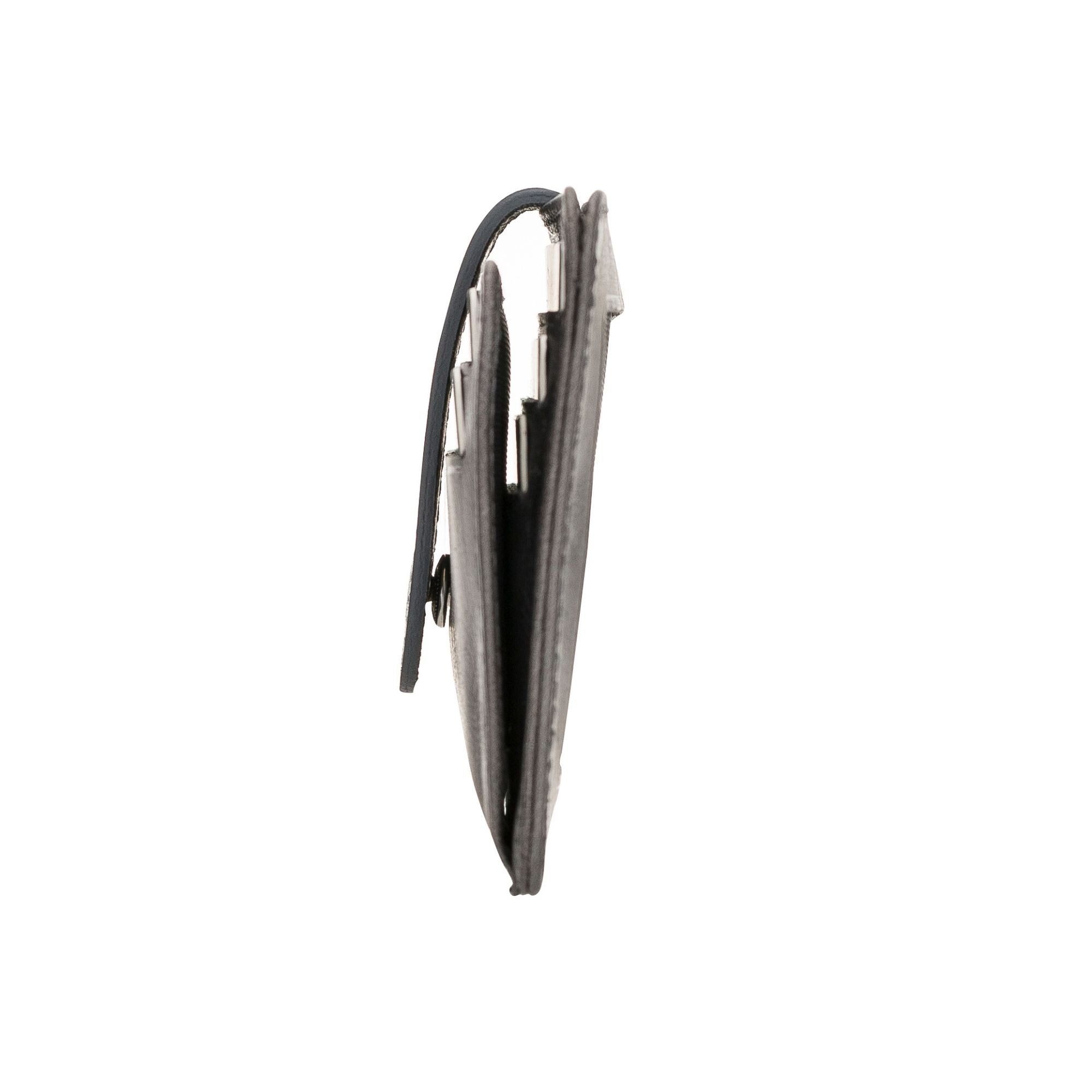 Cortez Handcrafted Leather Slim Wallet showcasing its elegant design and multiple card slots.