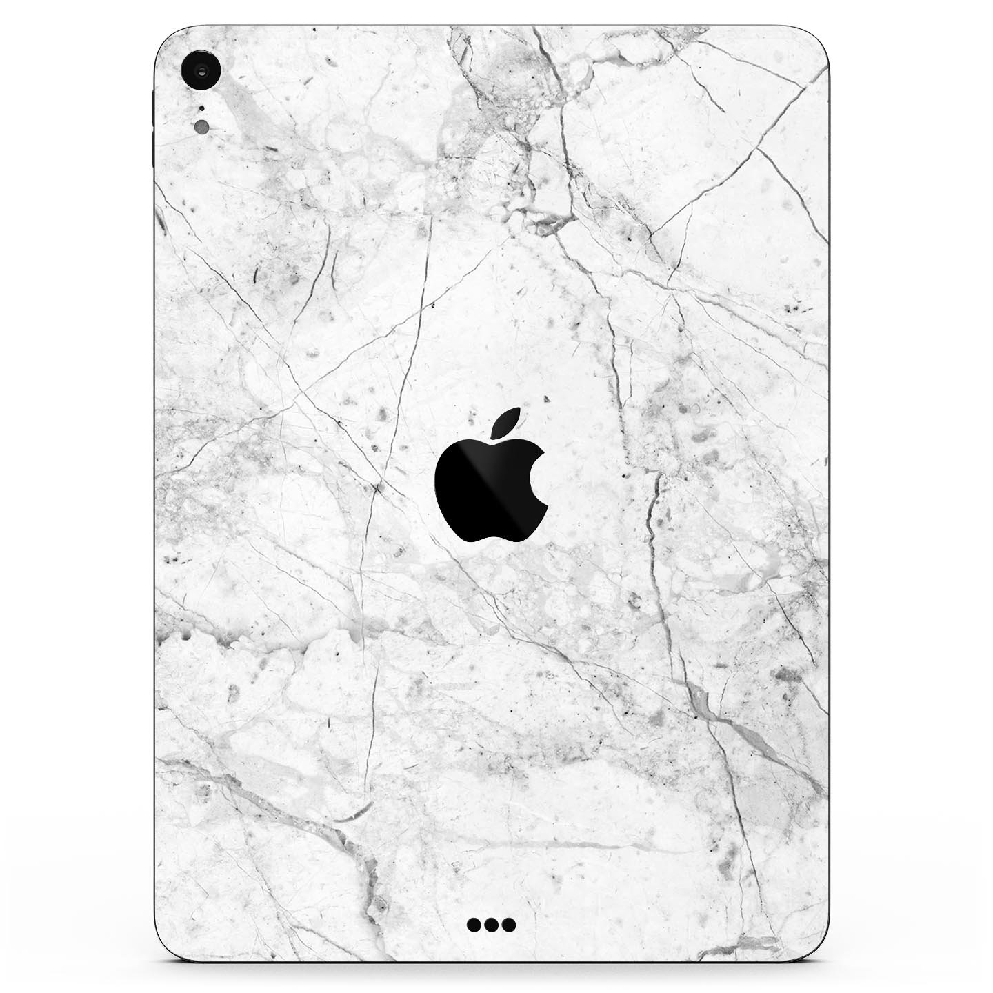Cracked Marble Surface Full Body Skin Decal for Apple iPad Pro, showcasing a stylish design with premium finish.