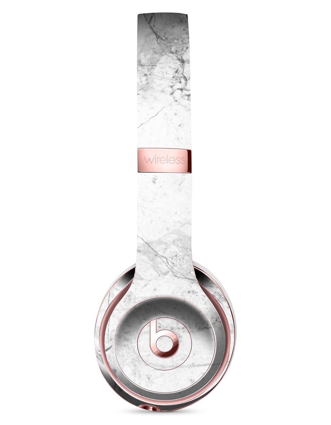 Cracked Marble Surface Full-Body Skin Kit for Beats by Dre Solo 3, showcasing a stylish design that protects headphones from scratches.