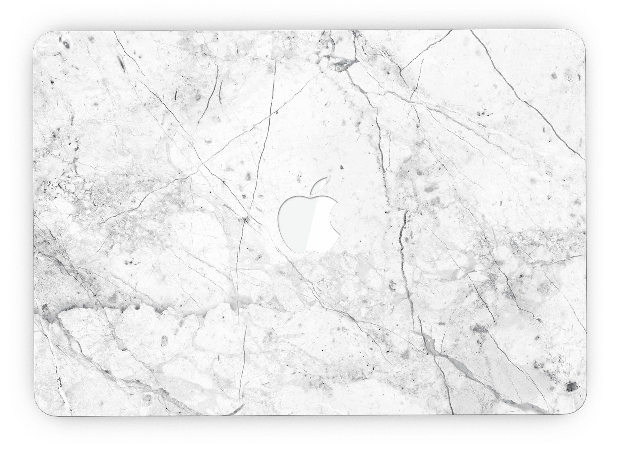 Cracked Marble Surface skin for MacBook Pro with Retina Display, showcasing a stylish design that protects against scratches.