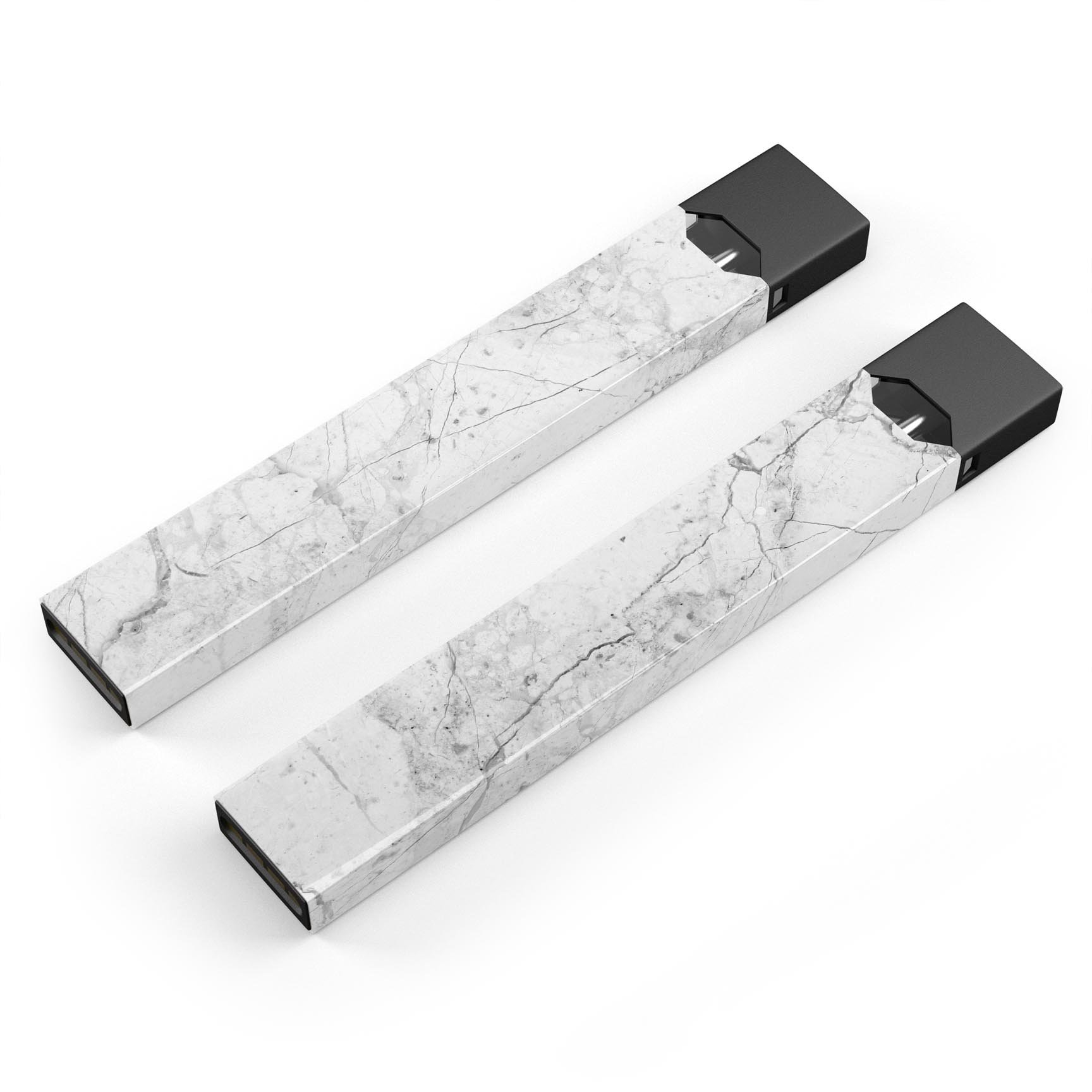 Cracked Marble Surface decal skin for JUUL vaping device, showcasing a stylish design with a premium finish.
