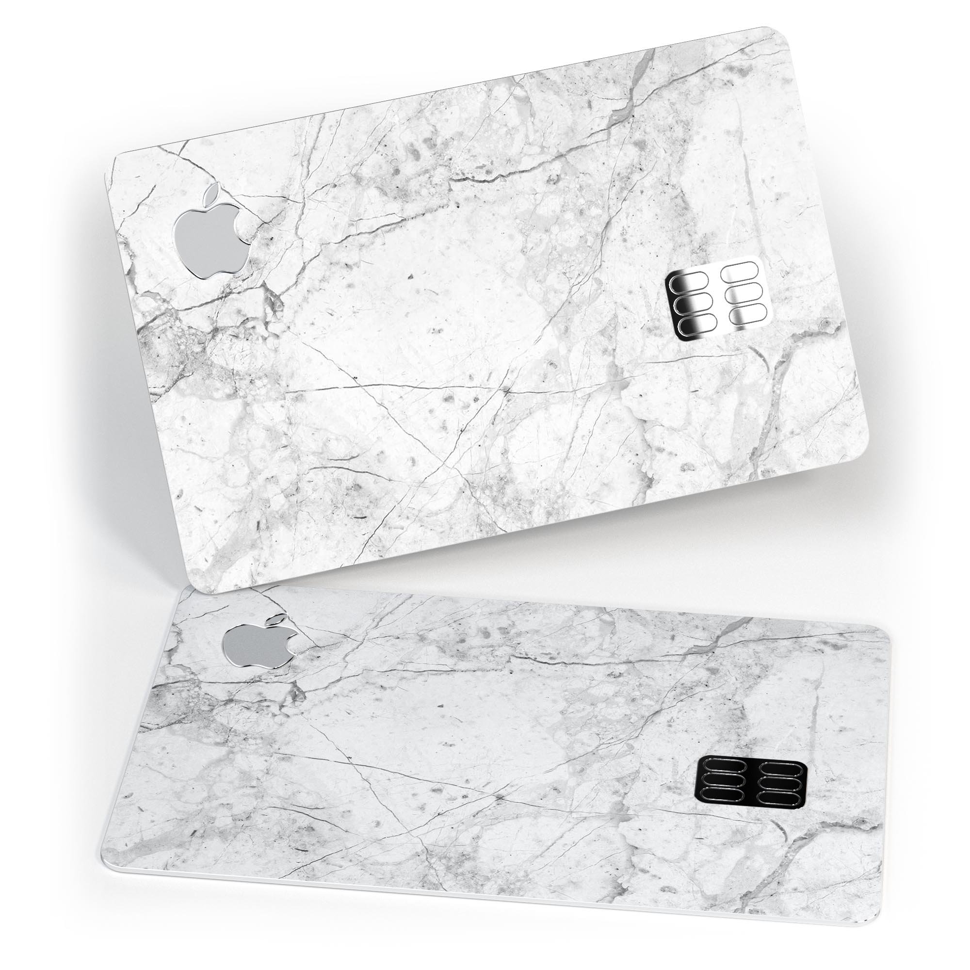 Cracked Marble Surface decal skin for Apple Card, showcasing premium vinyl design and protective features.