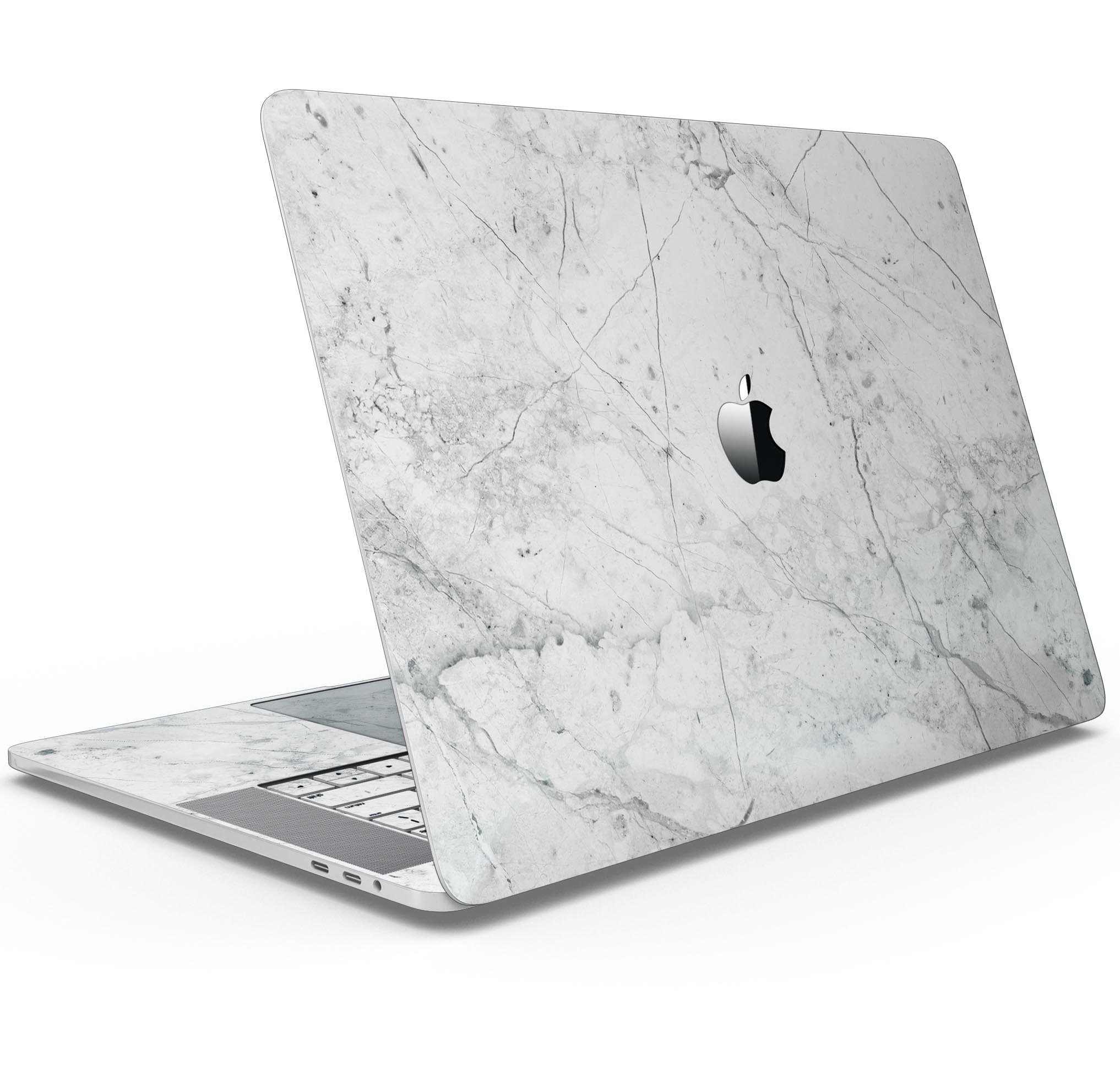 Cracked marble skin decal wrap kit for MacBook, showcasing a stylish design and premium quality finish.