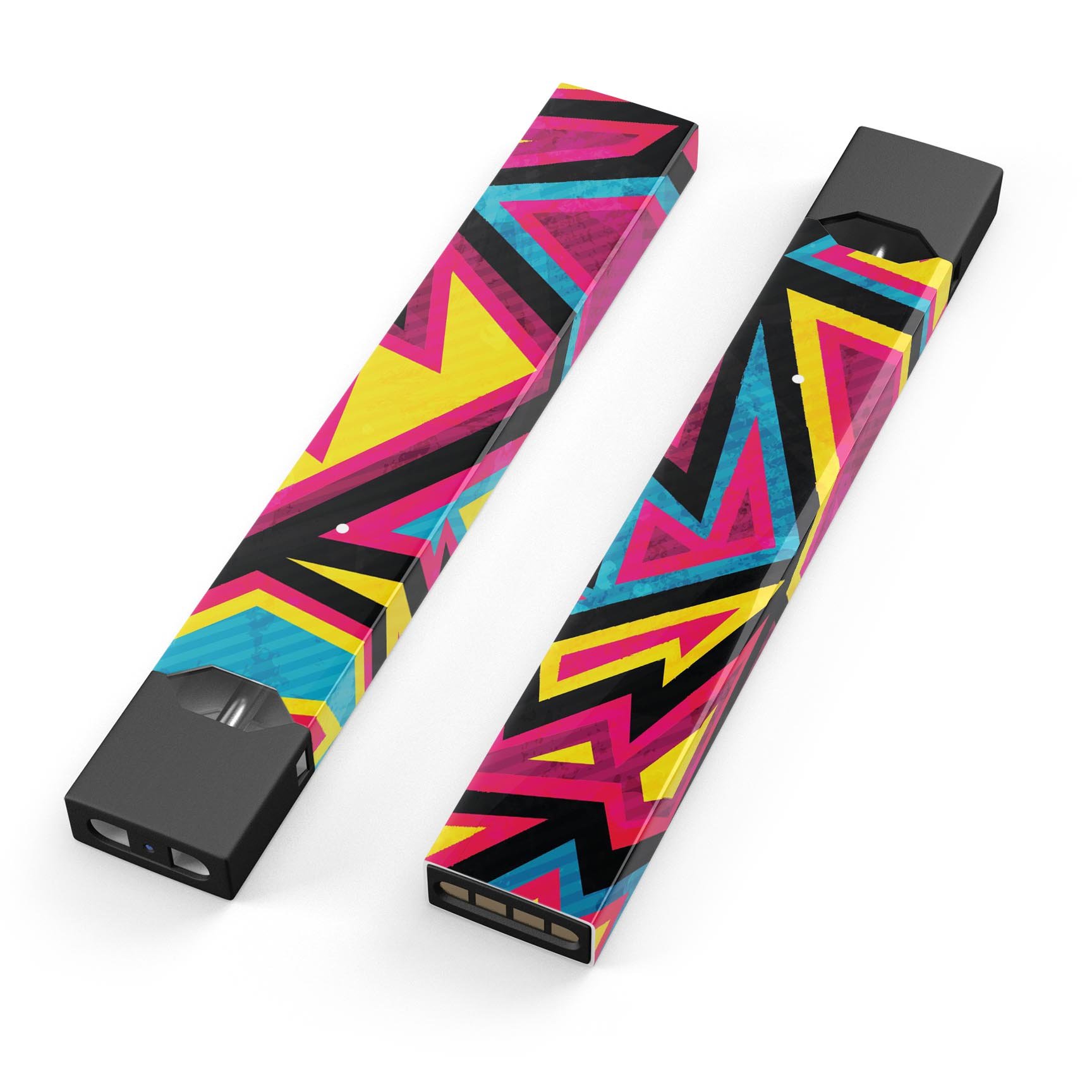 Crazy Retro Squiggles V2 skin-wrap sticker designed for JUUL device, featuring vibrant squiggle patterns.