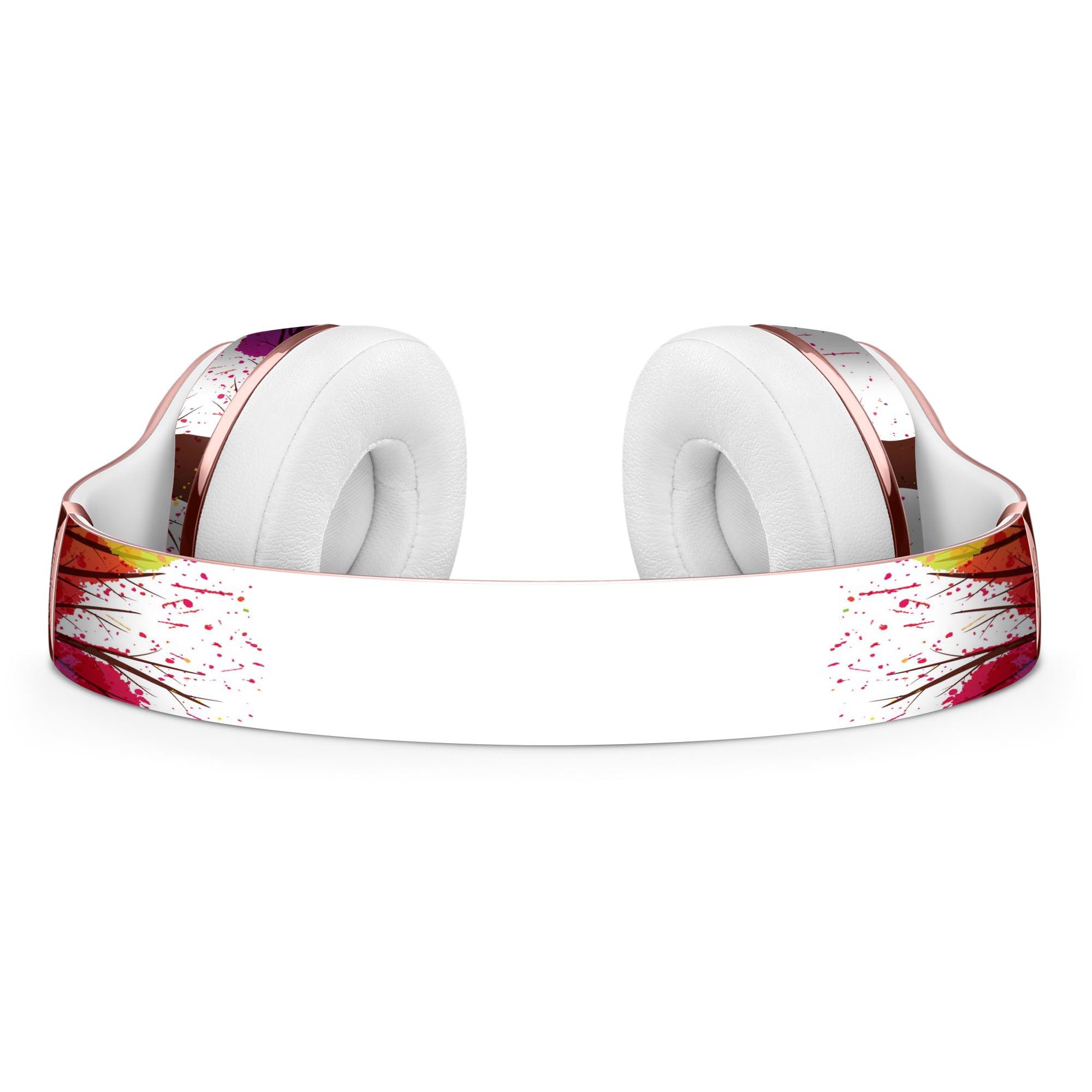 Crazy Splatter Tree Full-Body Skin Kit for Beats by Dre Solo 3, showcasing vibrant colors and unique design.