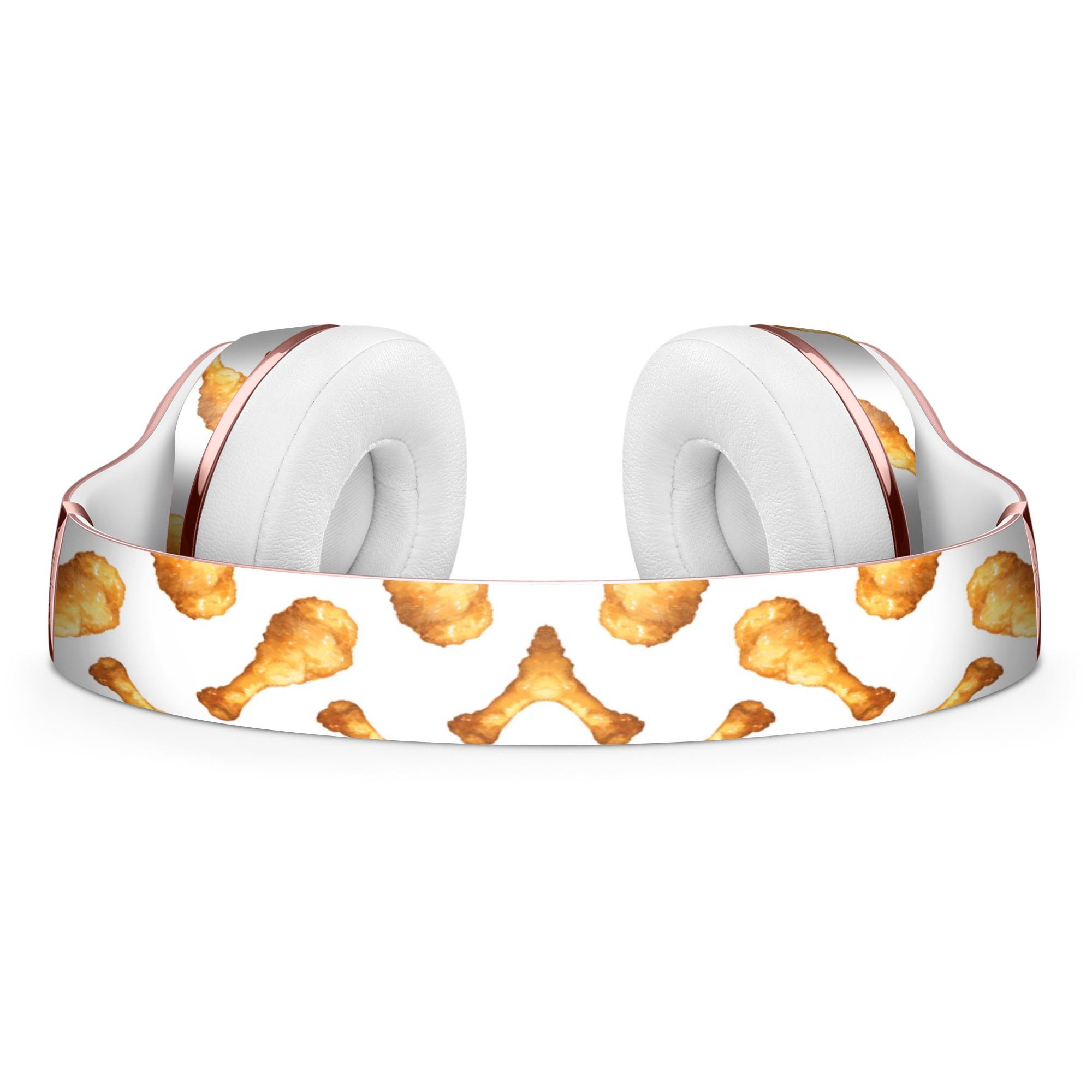 Crispy Brown Chicken Leg Skin Kit for Beats by Dre Solo 3 Wireless Headphones, showcasing a unique design and premium vinyl material.