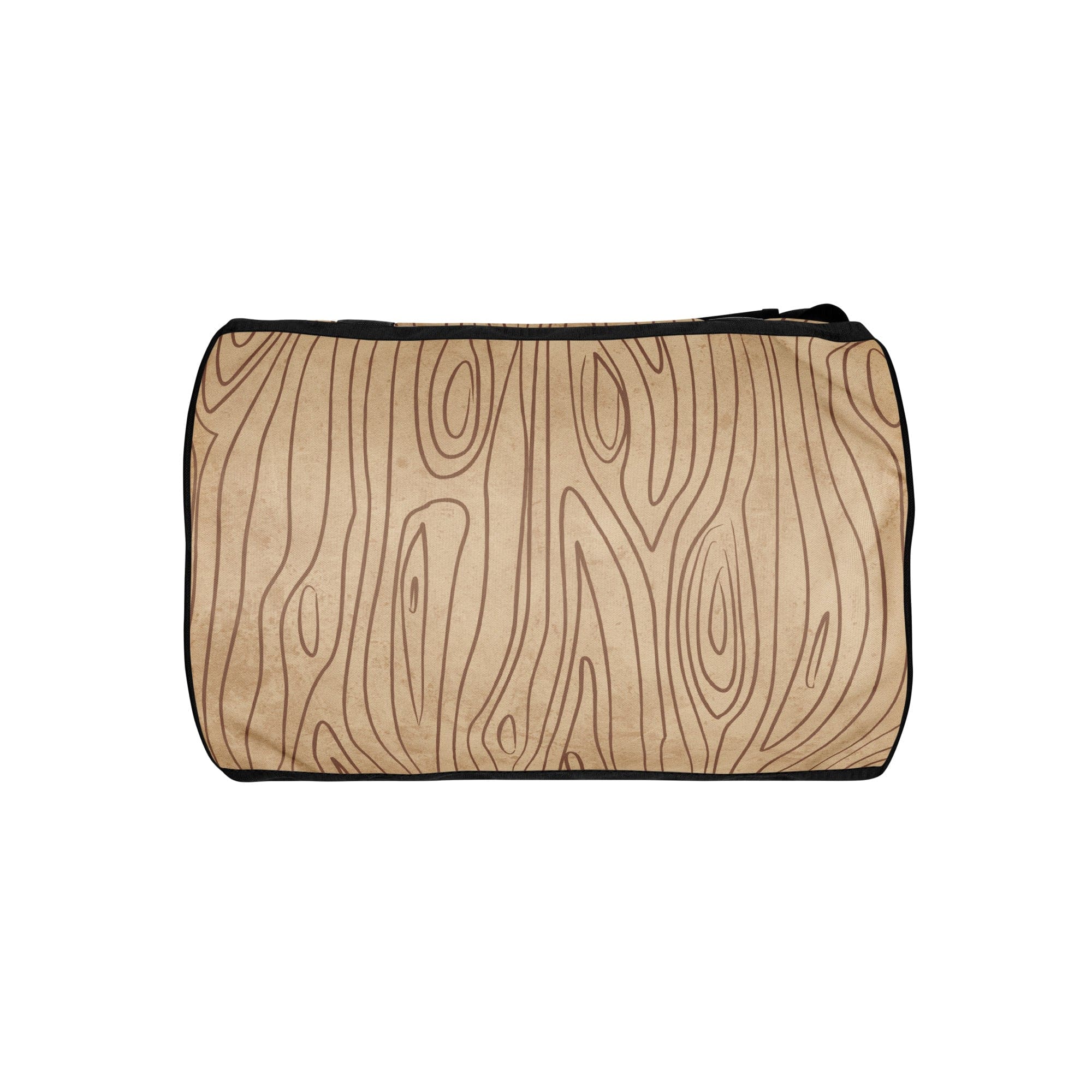 Crossbody water-resistant travel bag featuring a beige and brown tree sketch design, ideal for fitness and travel.