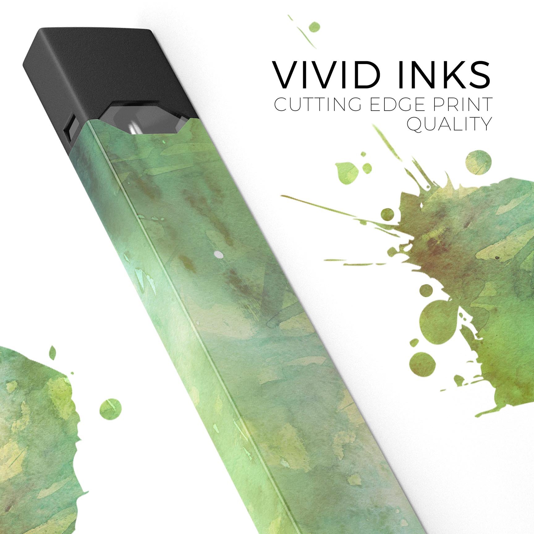 Dark 862 Absorbed Watercolor Texture decal for JUUL device, showcasing vibrant colors and premium quality.