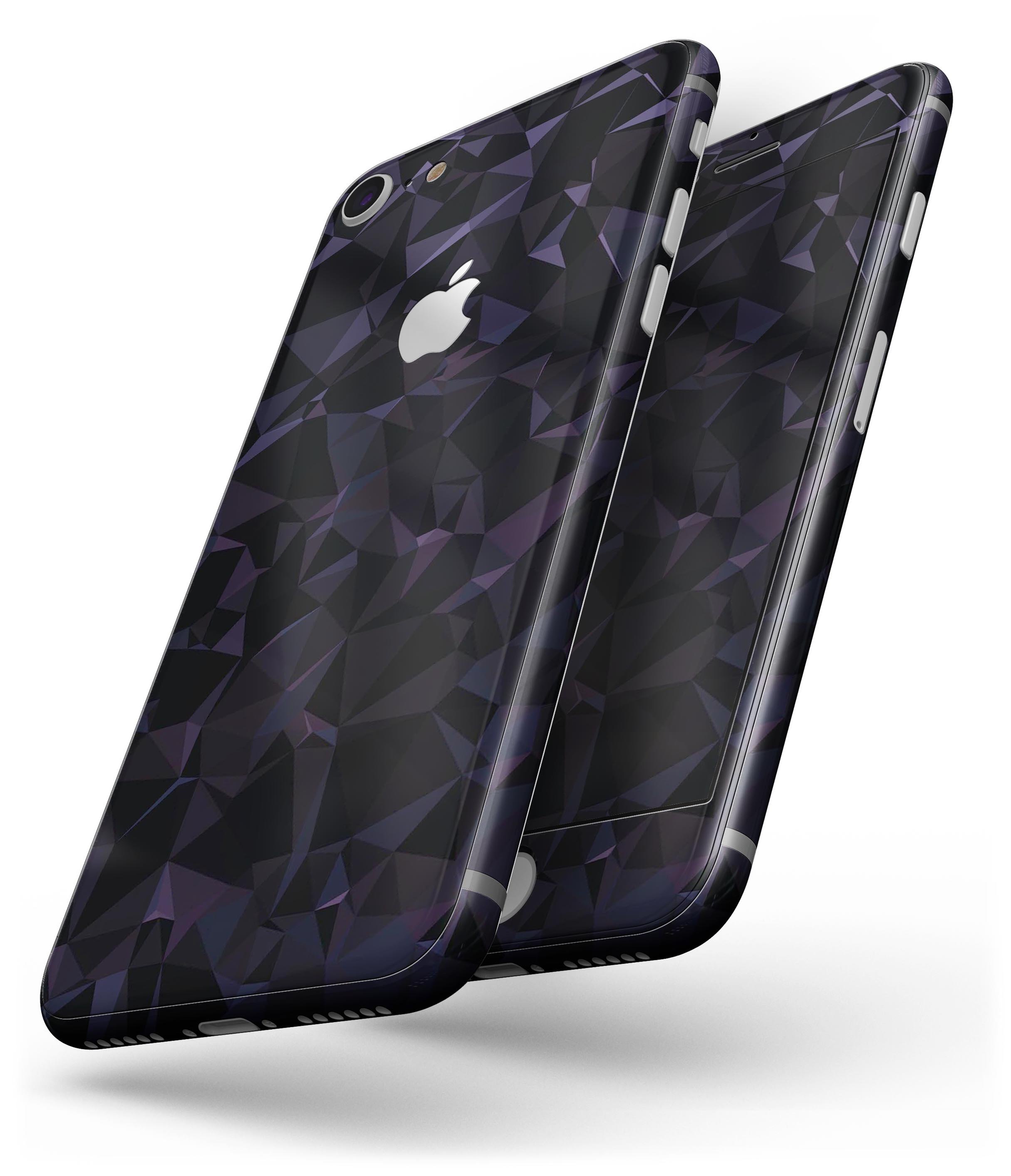 Dark Blue Geometric V21 skin-kit for iPhone 8 and 8 Plus, showcasing a stylish geometric design on a sleek device.