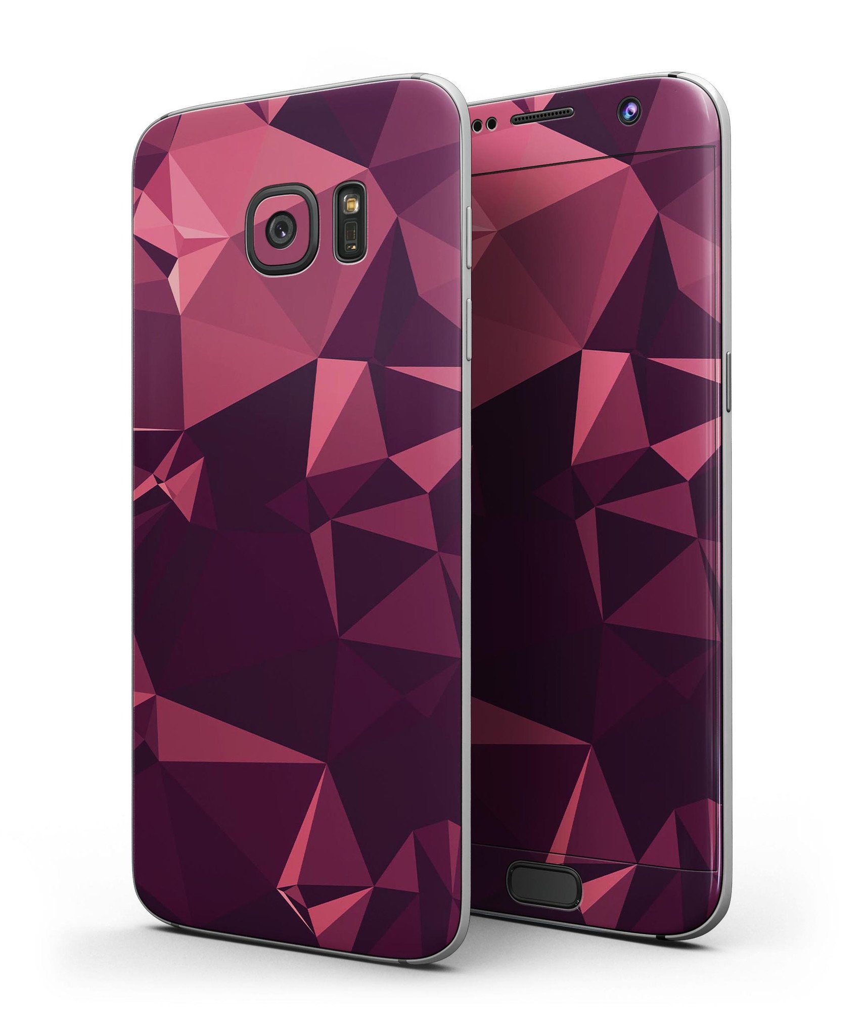Dark Geometric V15 Full Body Skin-Kit for Samsung Galaxy S7, showcasing its sleek design and premium vinyl material.