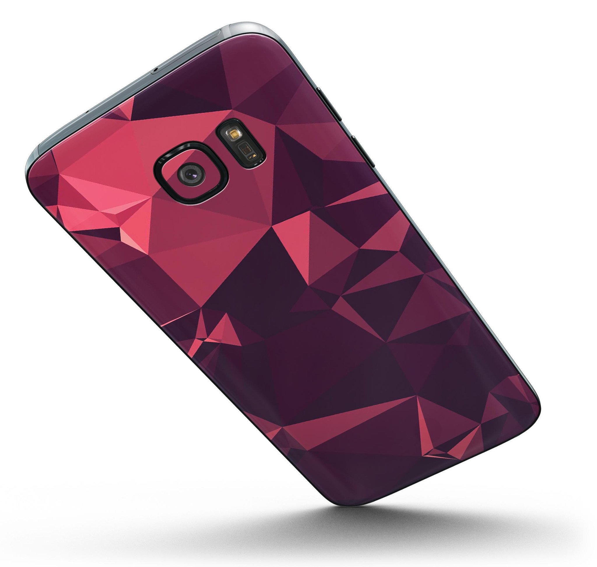 Dark Geometric V15 Full Body Skin-Kit for Samsung Galaxy S7, showcasing its sleek design and premium vinyl material.