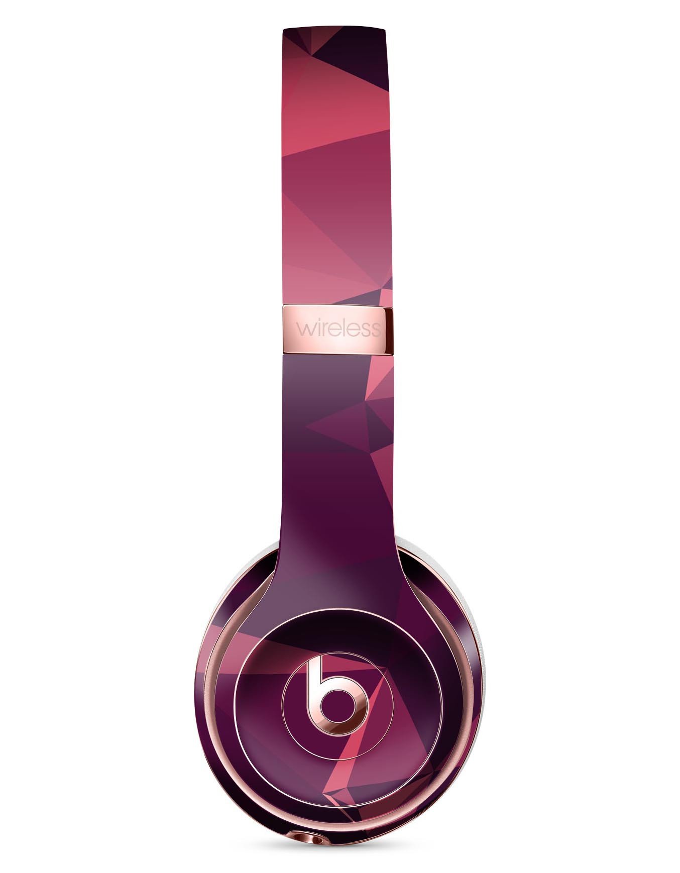 Dark Geometric V15 Full-Body Skin Kit for Beats by Dre Solo 3, showcasing a stylish geometric pattern on headphones.