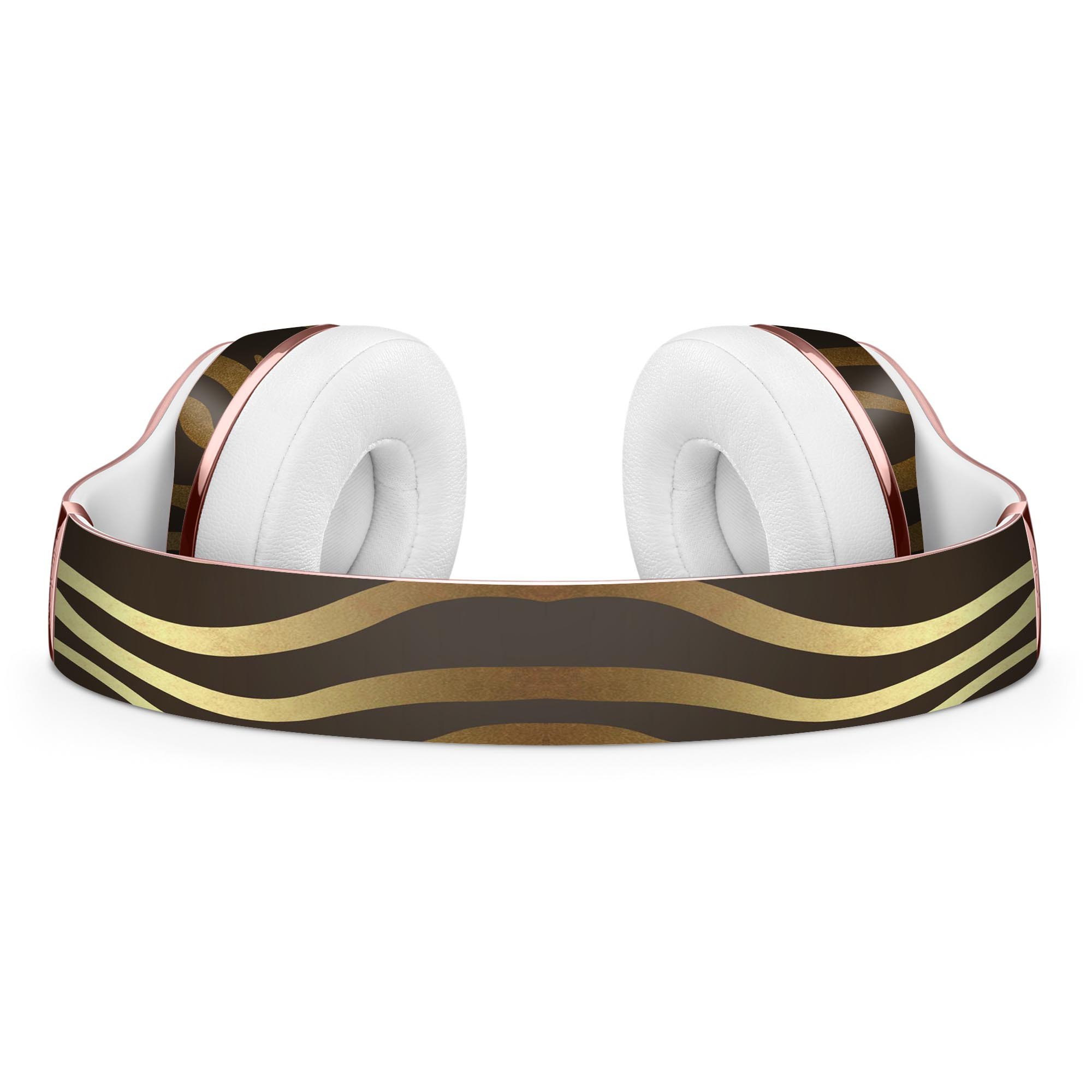 Dark Gold Flaked Animal v6 Full-Body Skin Kit for Beats by Dre Solo 3 Wireless Headphones, showcasing premium vinyl design.