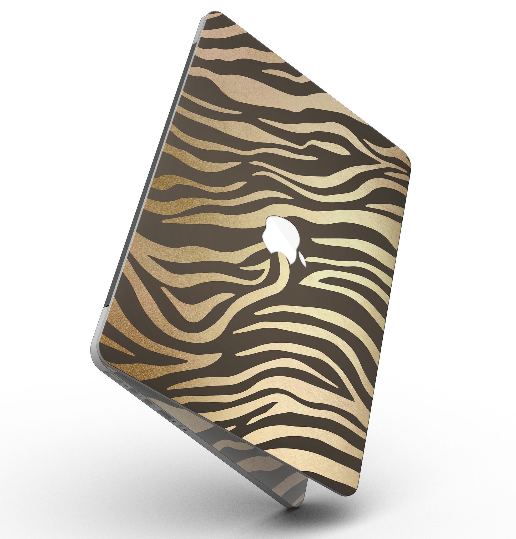 Dark Gold Flaked Animal v6 skin for MacBook Pro with Retina Display, showcasing a stylish design that protects the device.