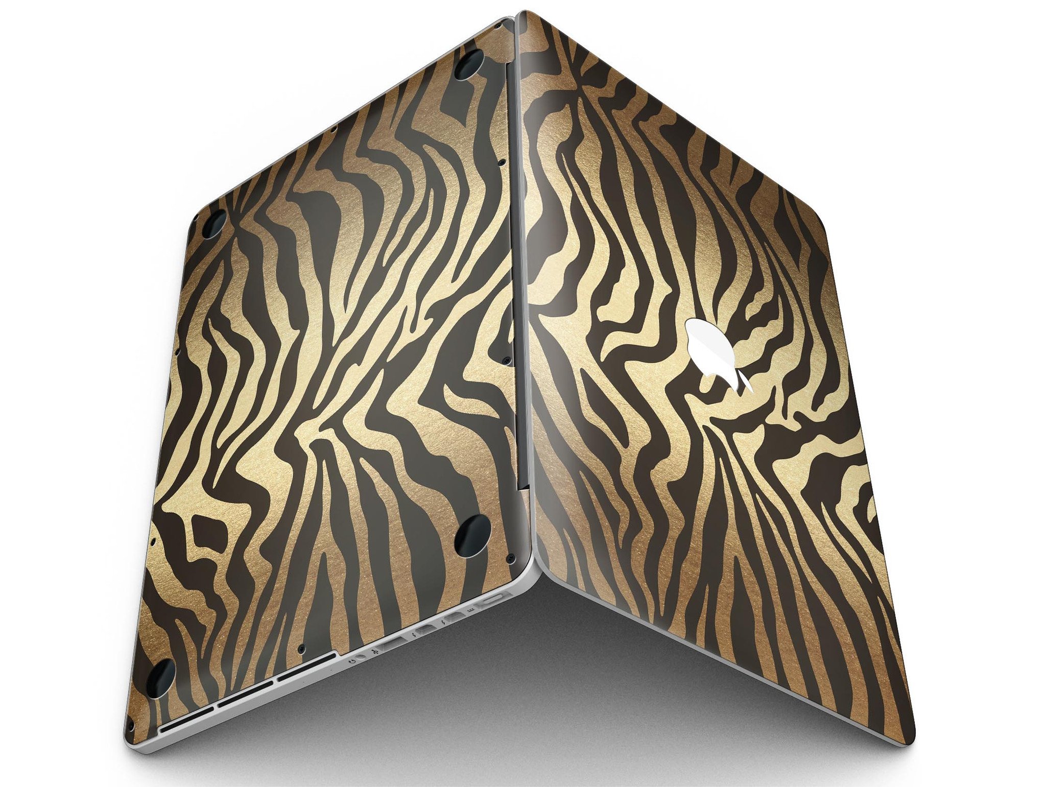 Dark Gold Flaked skin for MacBook Pro with Retina Display, showcasing a stylish design that protects against scratches.