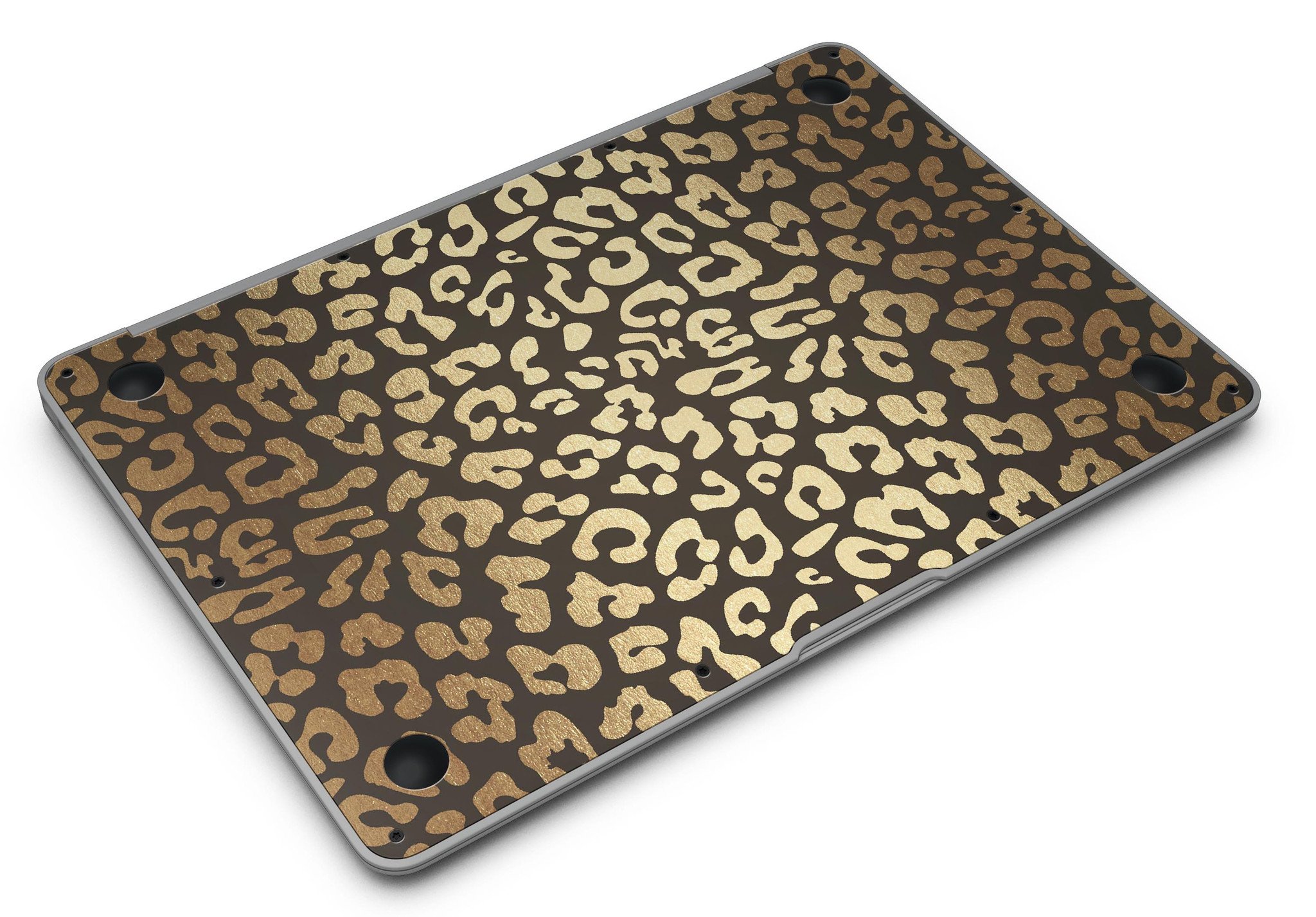 Dark Gold Flaked Animal v8 skin kit for MacBook Air, showcasing a stylish design with a premium vinyl finish.