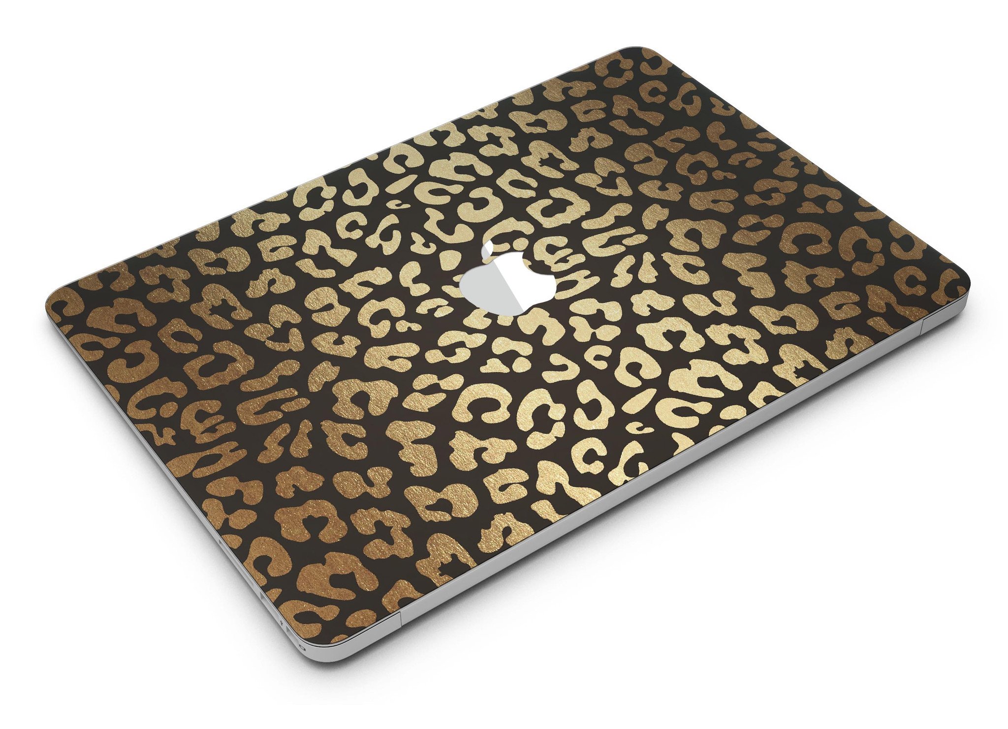 Dark Gold Flaked Animal v8 skin kit for MacBook Air, showcasing a stylish design with a premium vinyl finish.