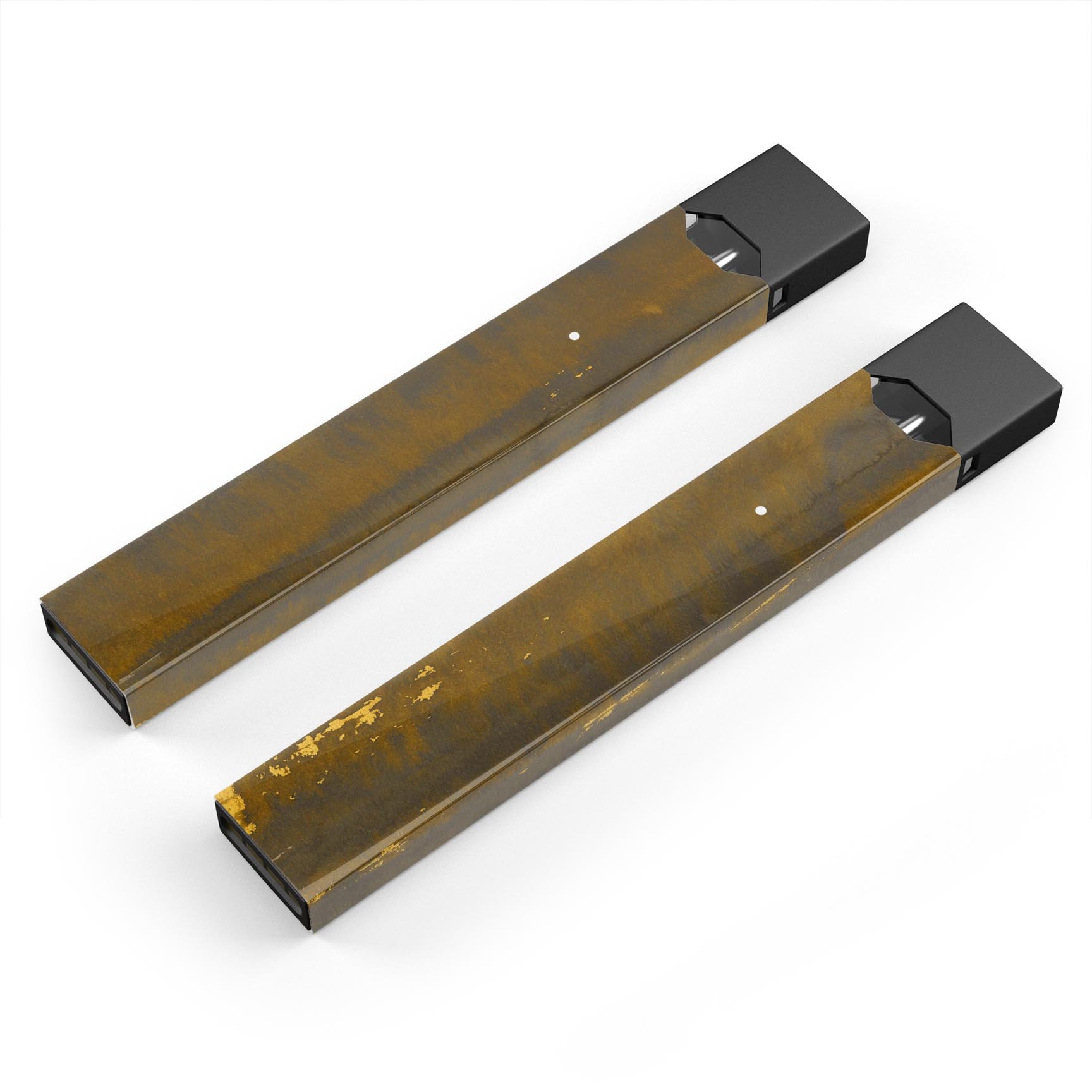Dark Gold Reflection decal with gold specks designed for JUUL vaping device, showcasing a premium finish and protective features.