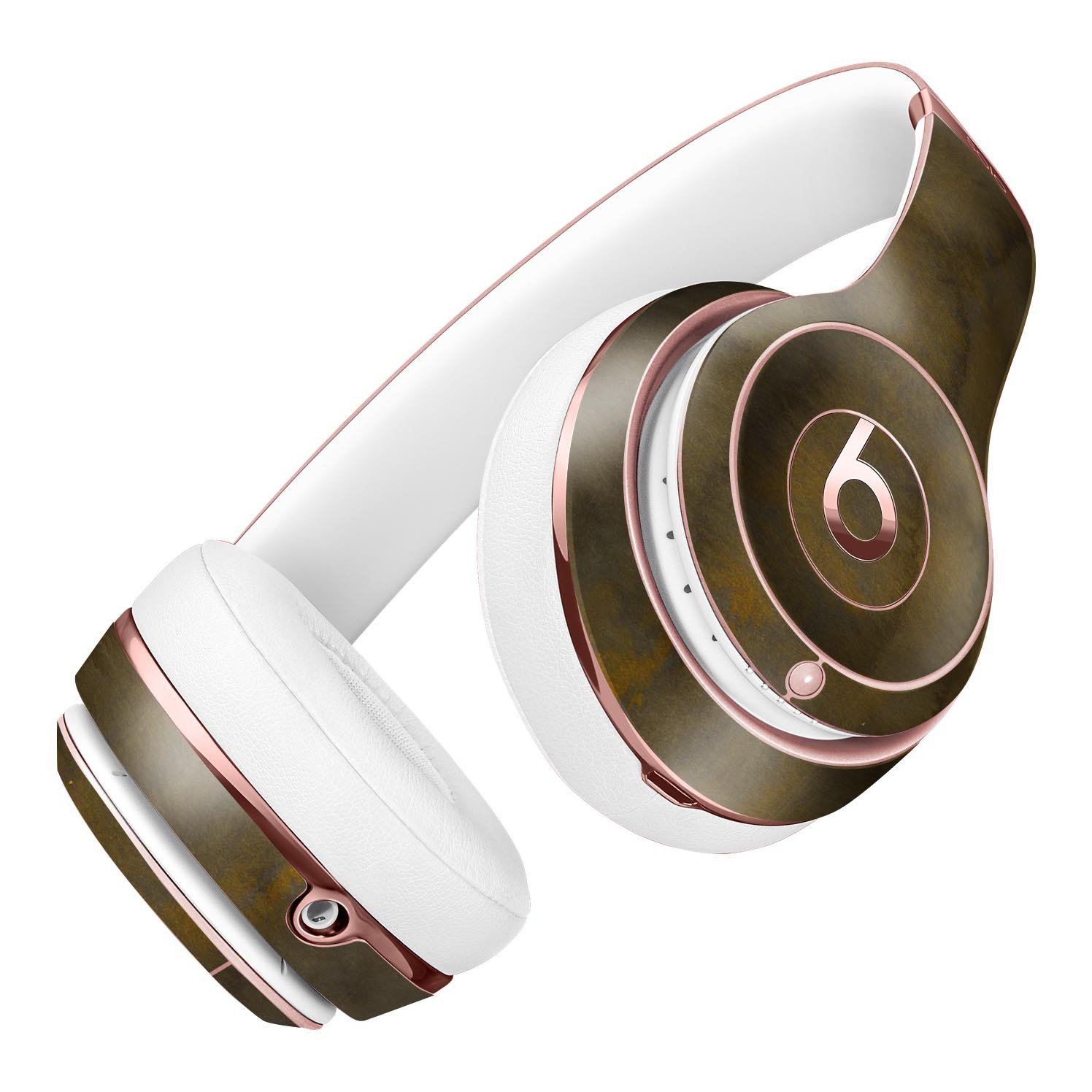 Dark Gray Watercolor Stains Skin Kit for Beats by Dre Solo 3 Wireless Headphones, showcasing a stylish design and premium vinyl material.