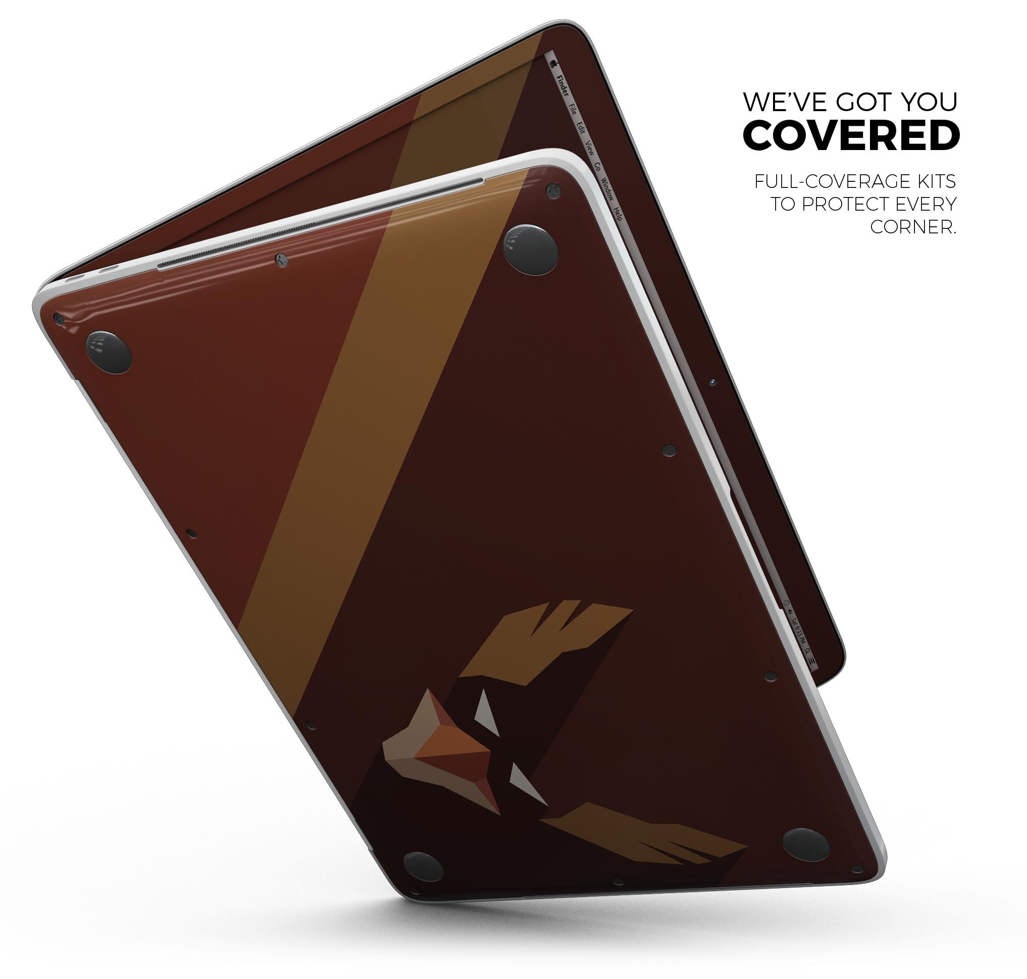 Dark Super Hero Wars 3 Skin Decal Wrap Kit for Apple MacBook, showcasing a stylish design and premium vinyl material.
